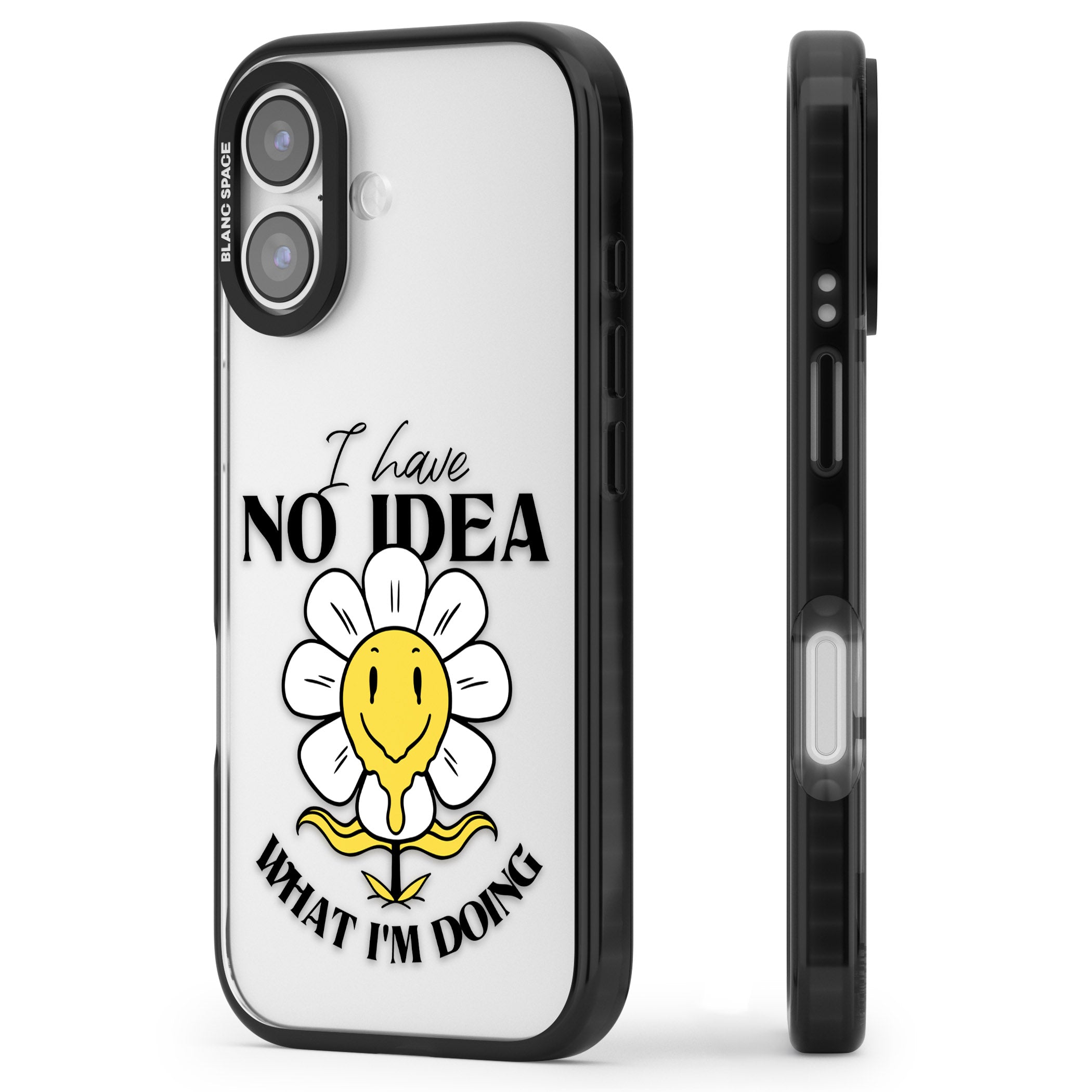 No Idea iPhone 17 Impact Black Phone Case Side Profile