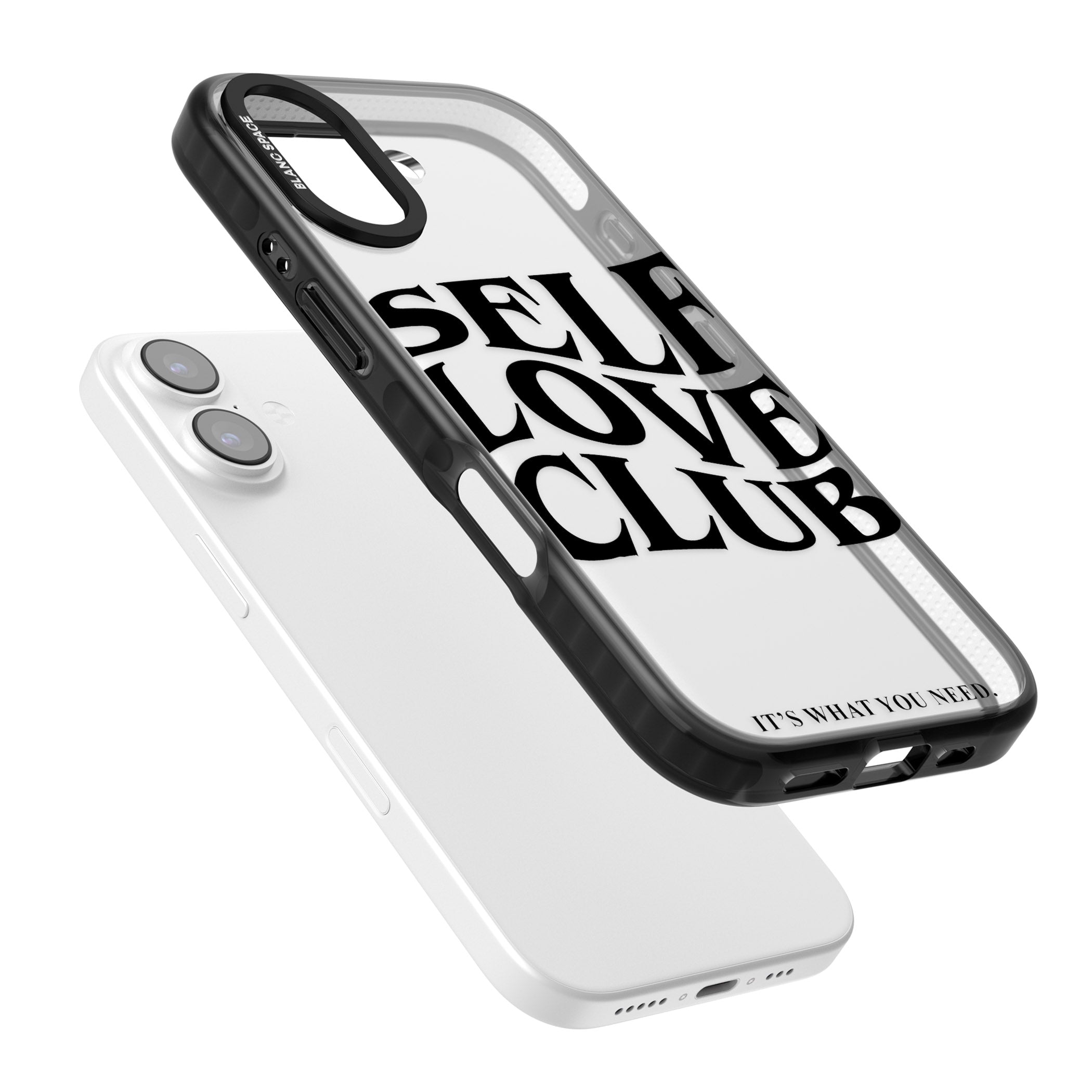 Self Love Club Black iPhone 17 Impact Black Phone Case Colours