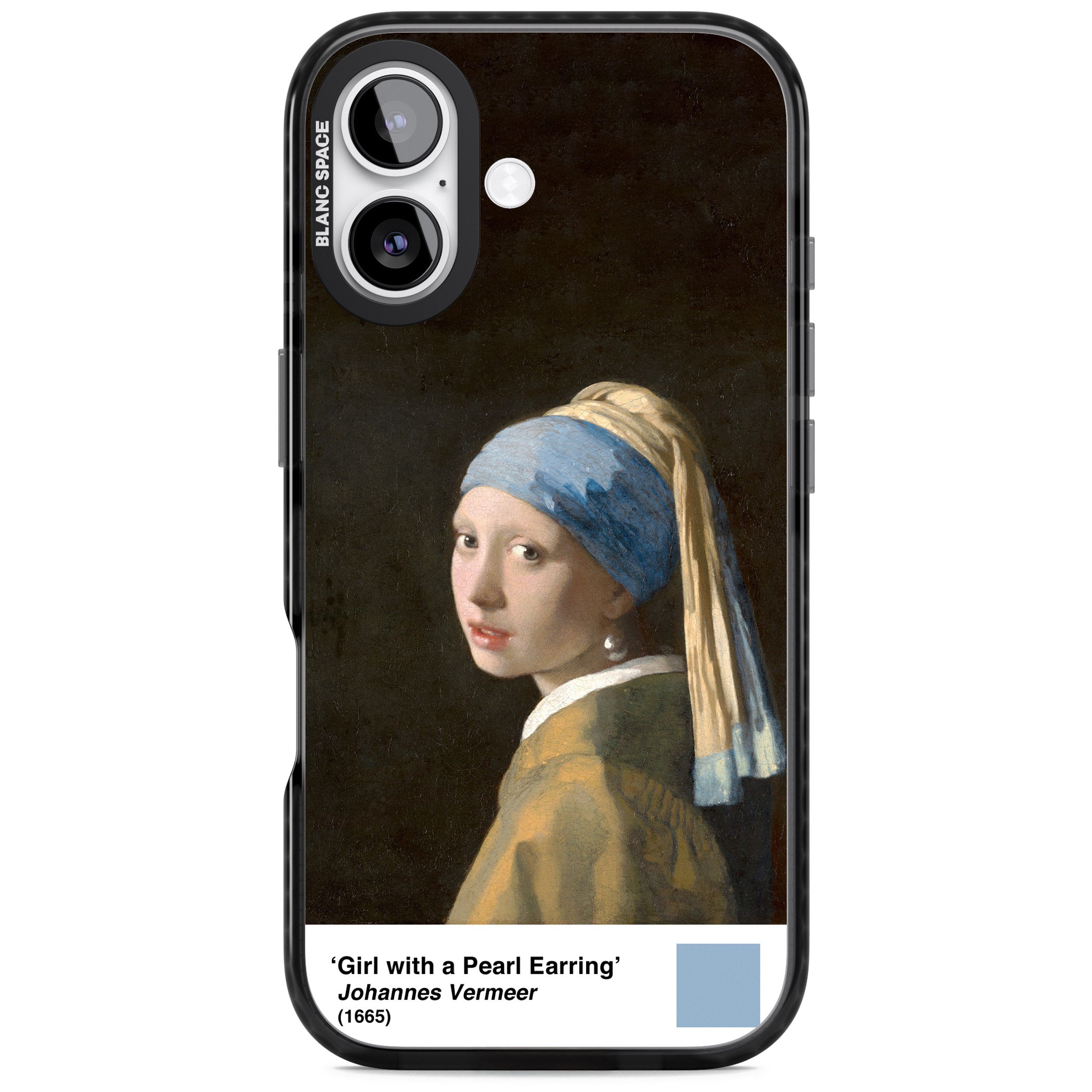 Girl With A Pearl Earring iPhone 17 Impact Black Phone Case