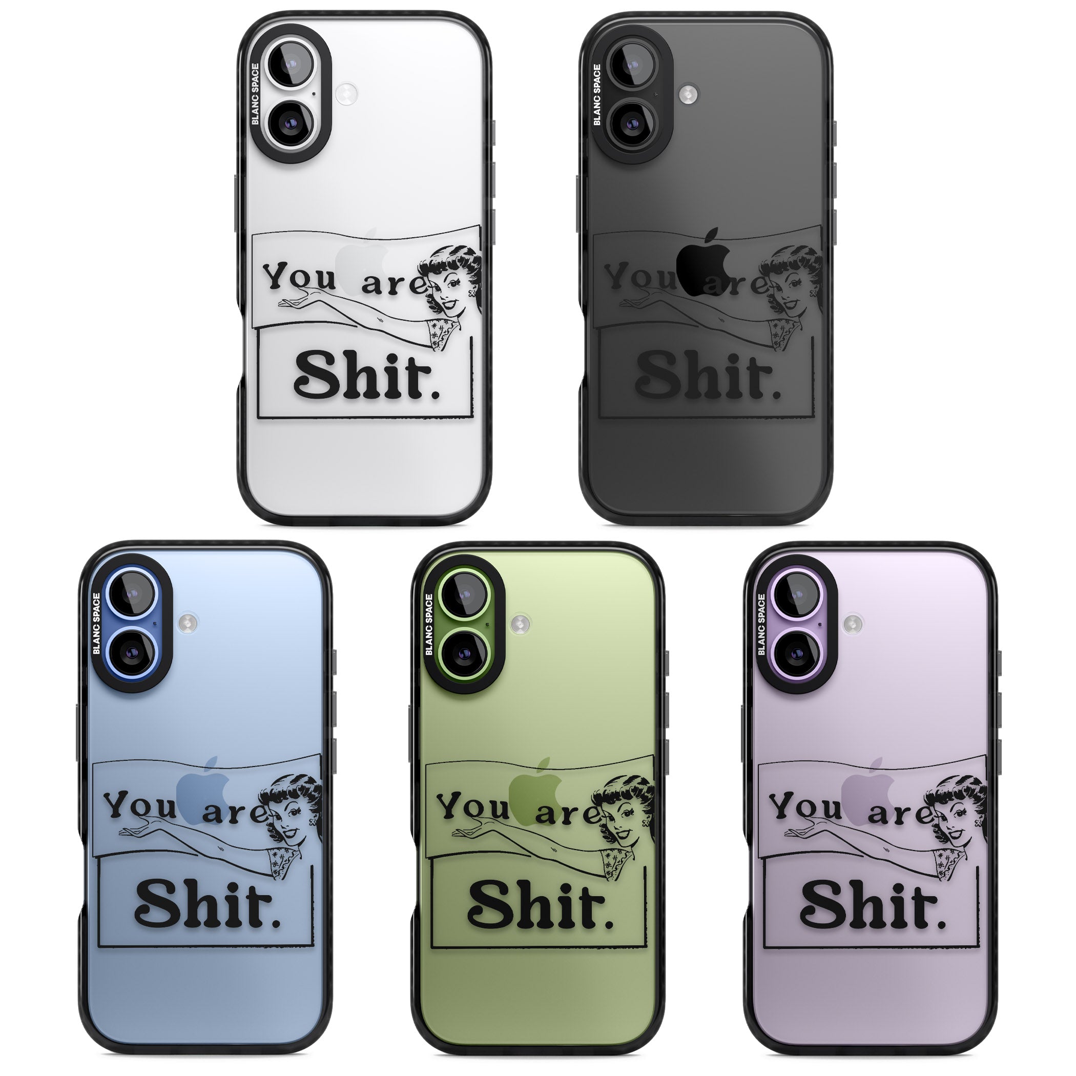 You Are Sh T iPhone 17 Impact Black Phone Case APT Impact Protection