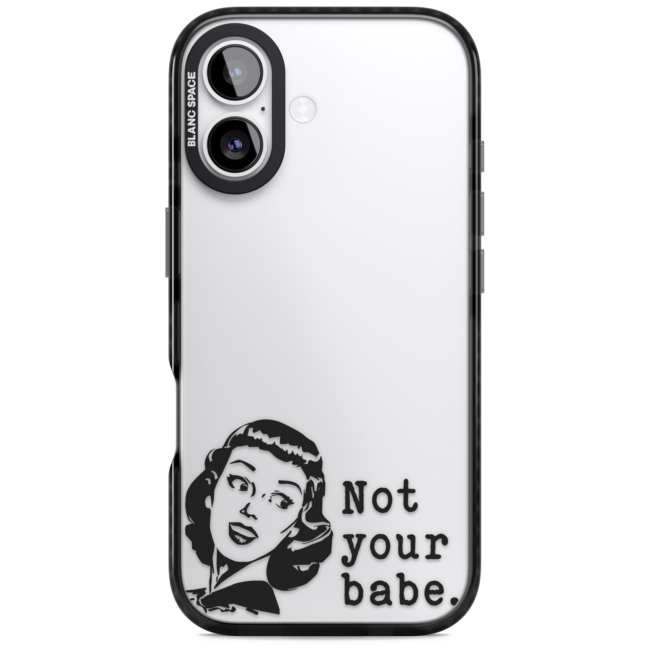 Not Your Babe iPhone 17 Impact Black Phone Case
