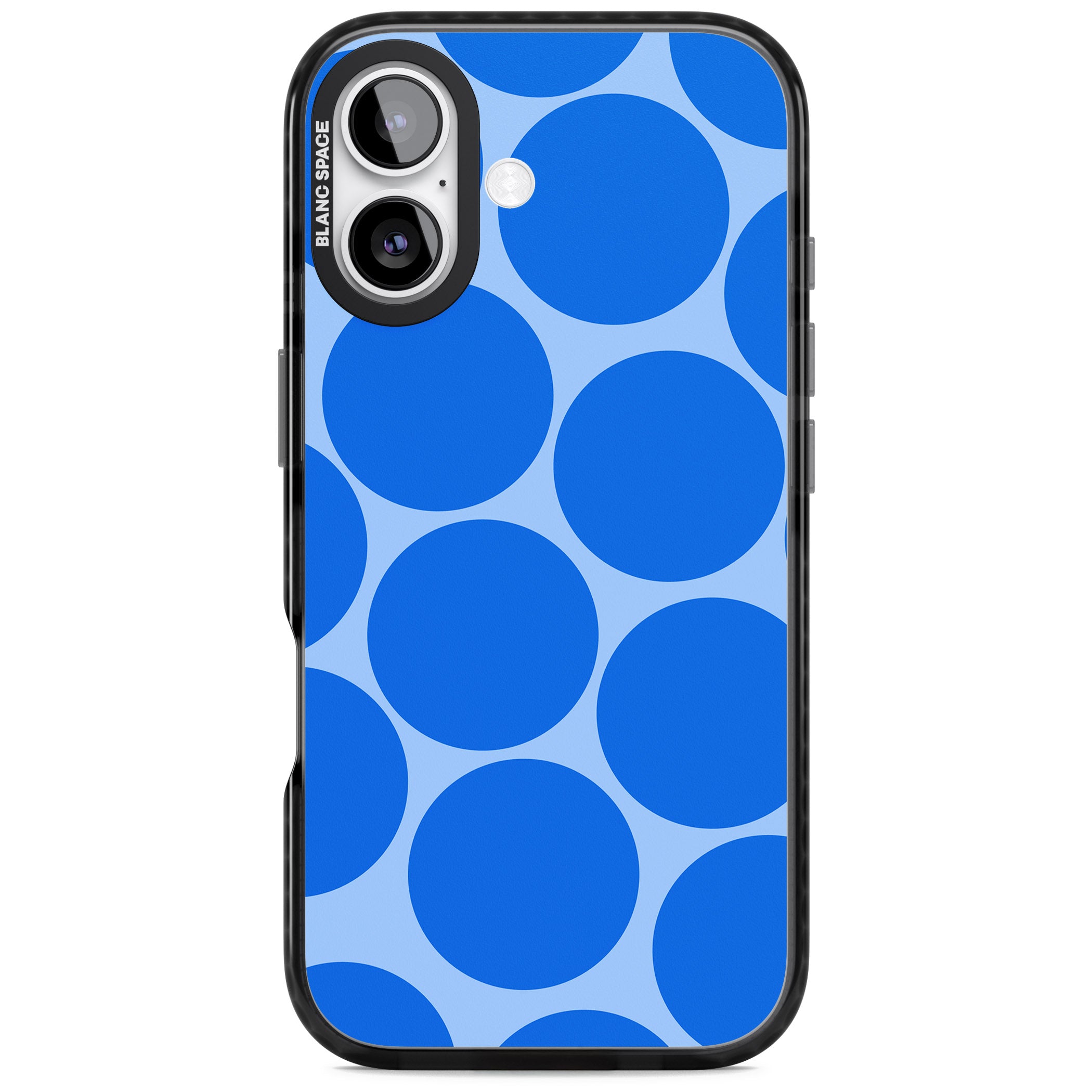 Retro Blue Dot iPhone 17 Impact Black Phone Case