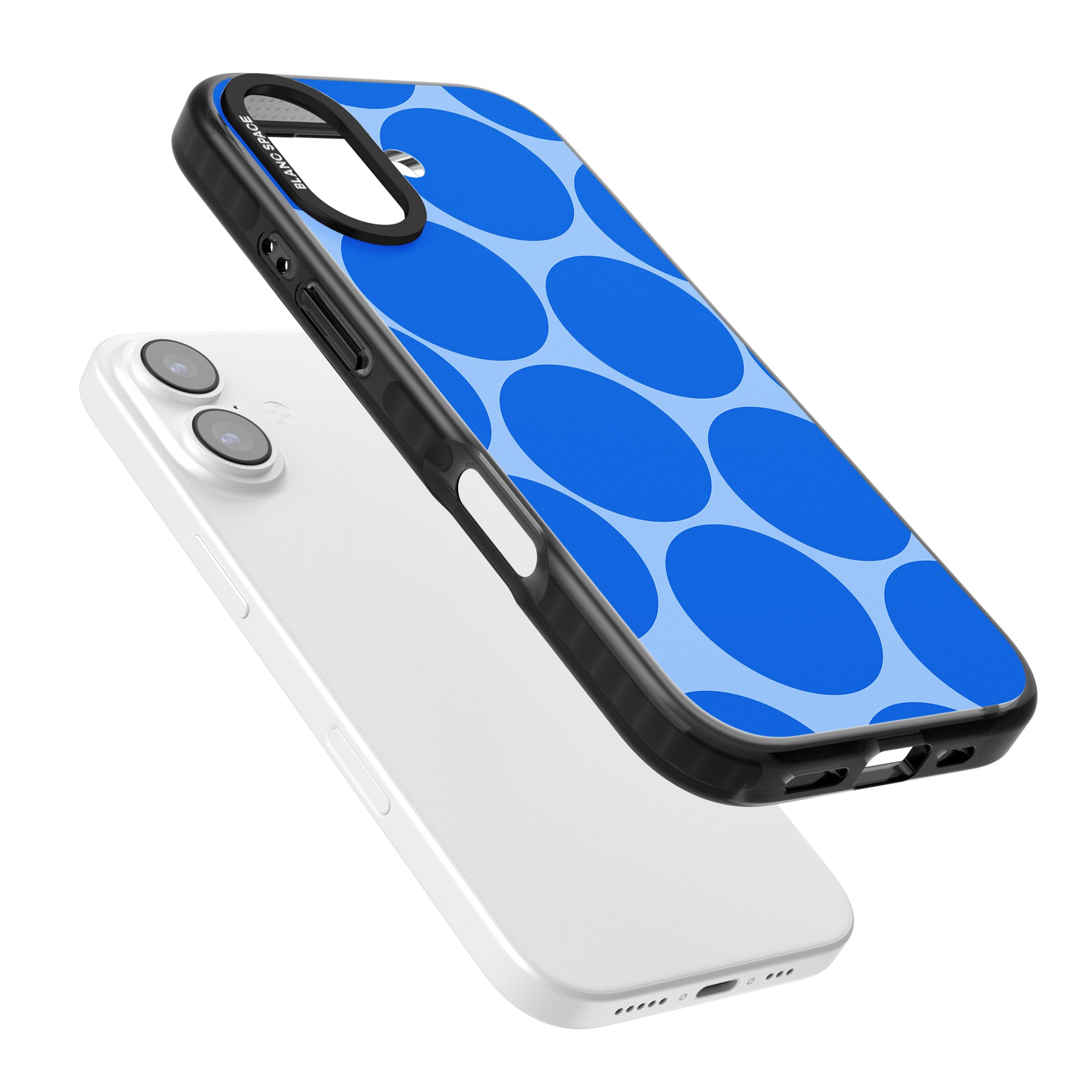 Retro Blue Dot iPhone 17 Impact Black Phone Case Colours