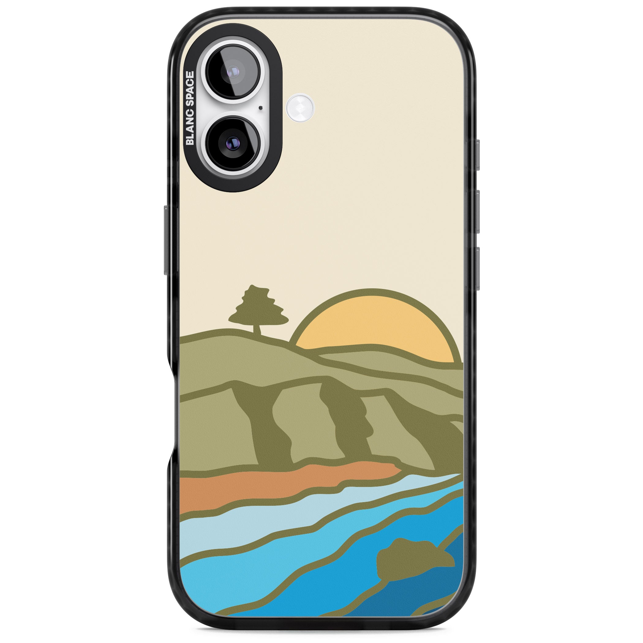 North Sunset iPhone 17 Impact Black Phone Case