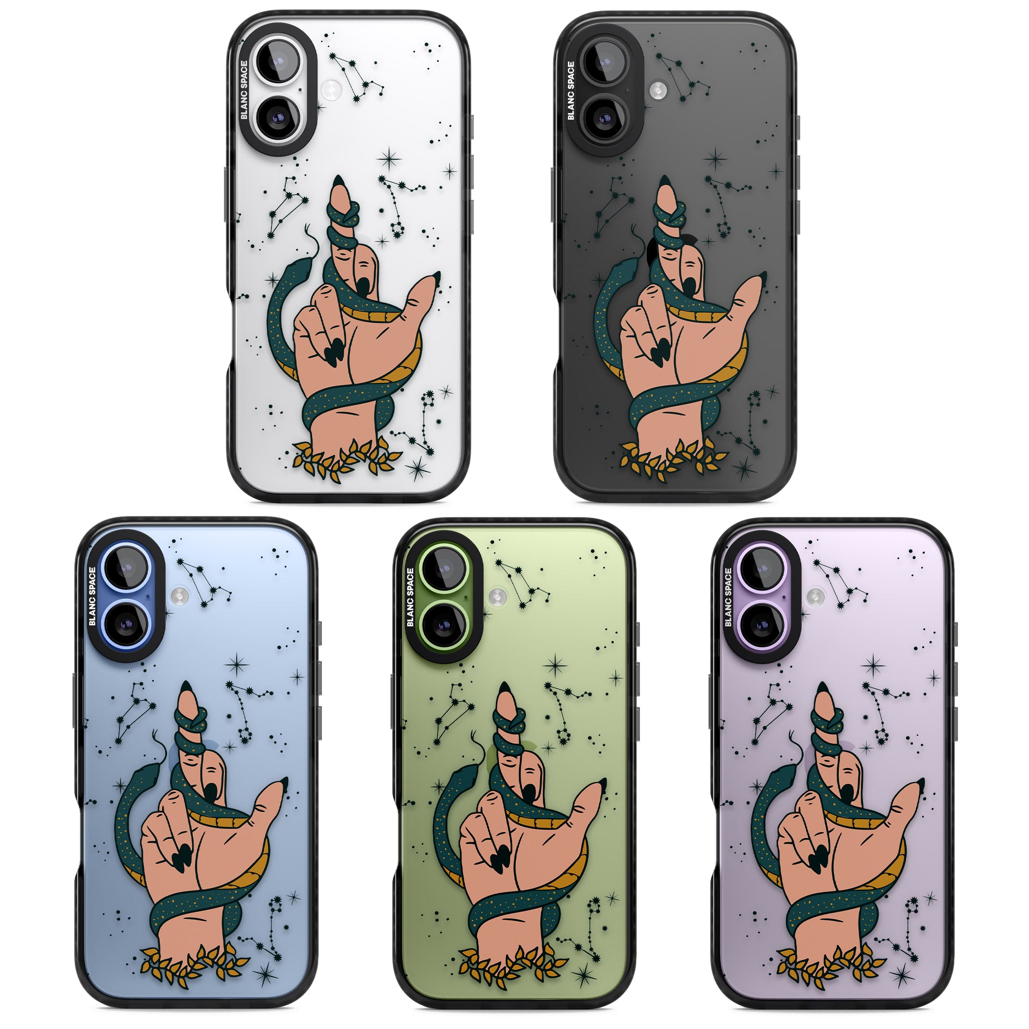 Snakes, Stars And Cynicism iPhone 17 Impact Black Phone Case APT Impact Protection