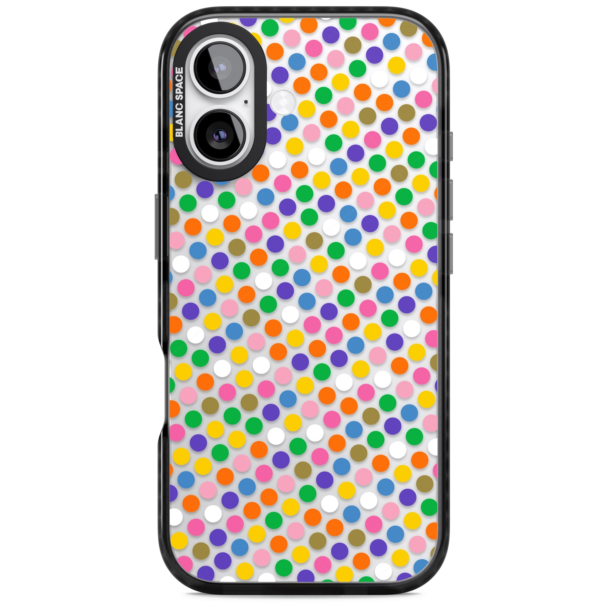 Multicolour Polka Dot Fiesta iPhone 17 Impact Black Phone Case