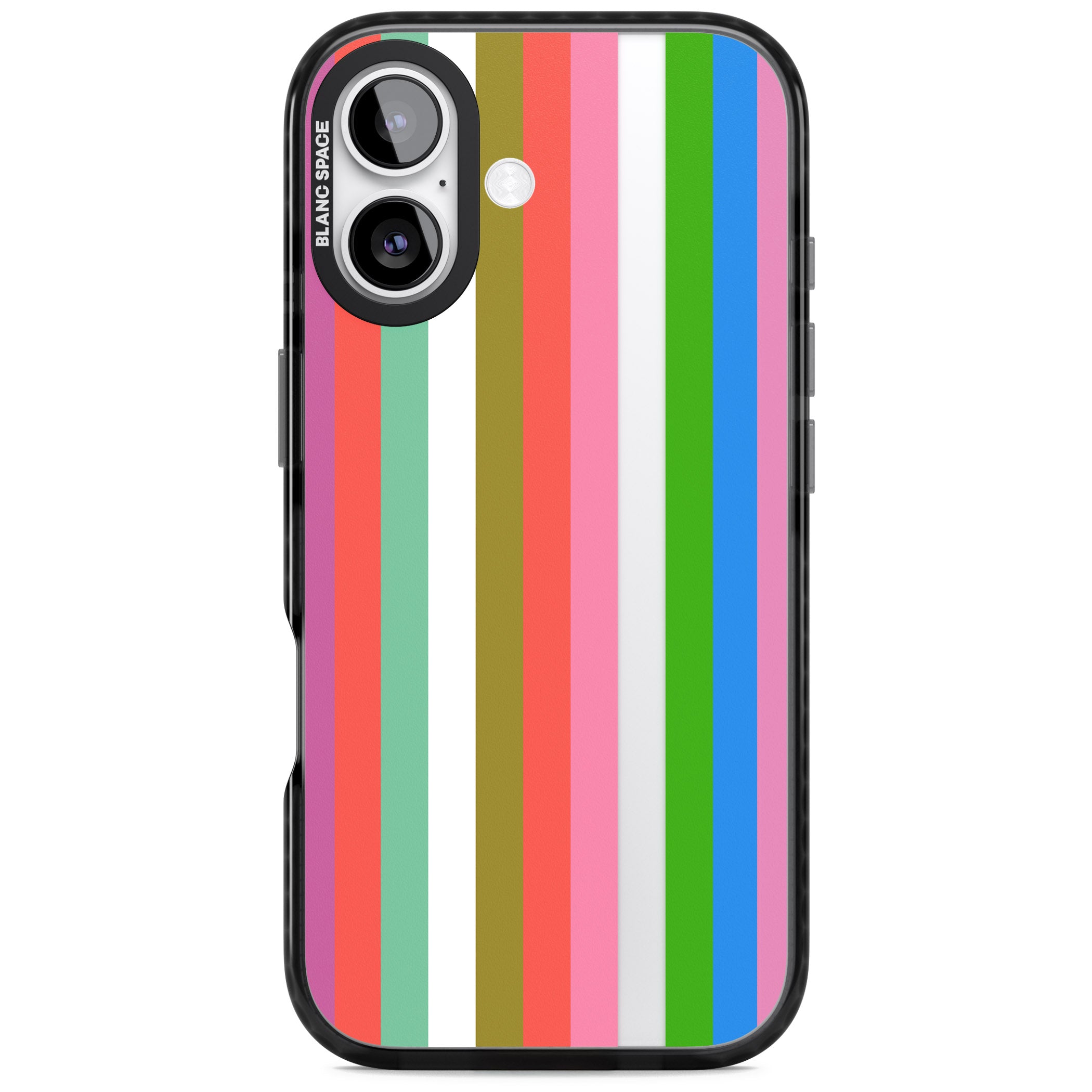 Vibrant Stripes iPhone 17 Impact Black Phone Case