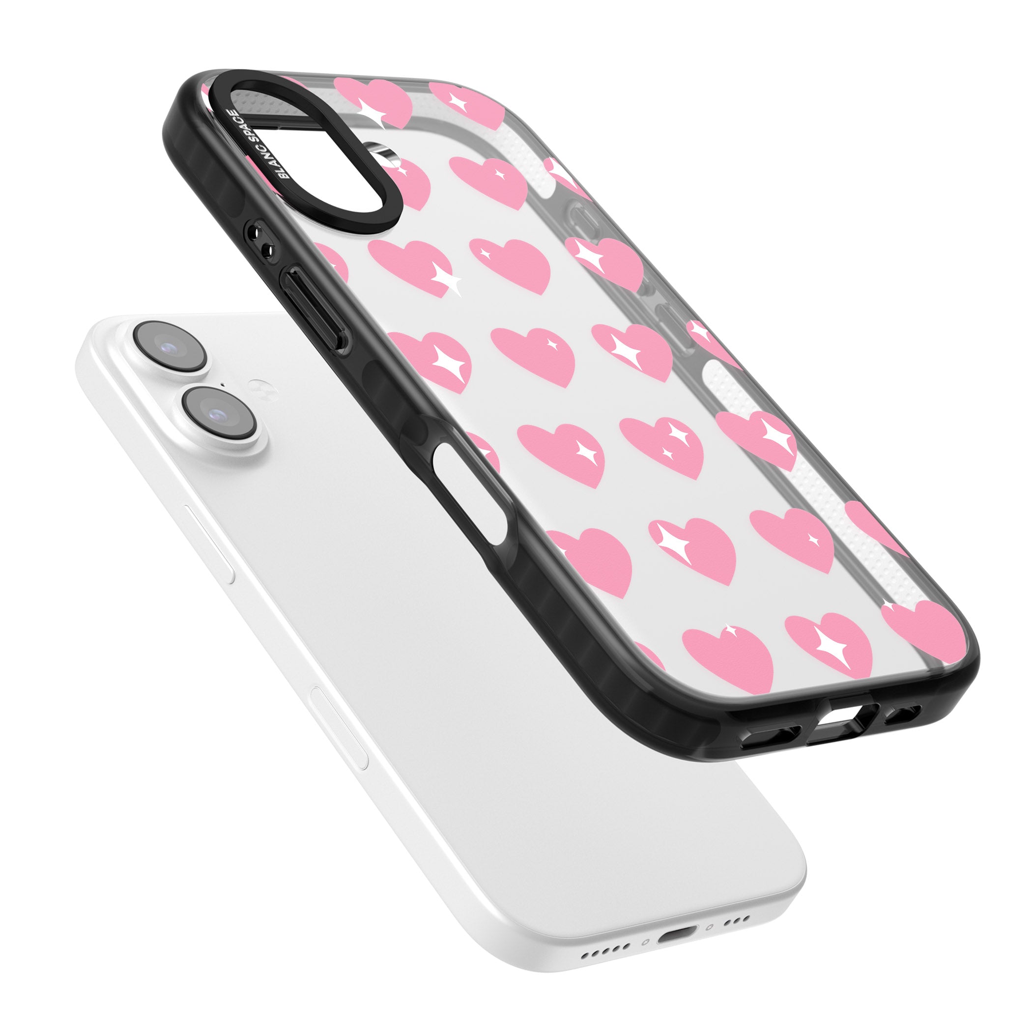 Sweet Hearts iPhone 17 Impact Black Phone Case Colours