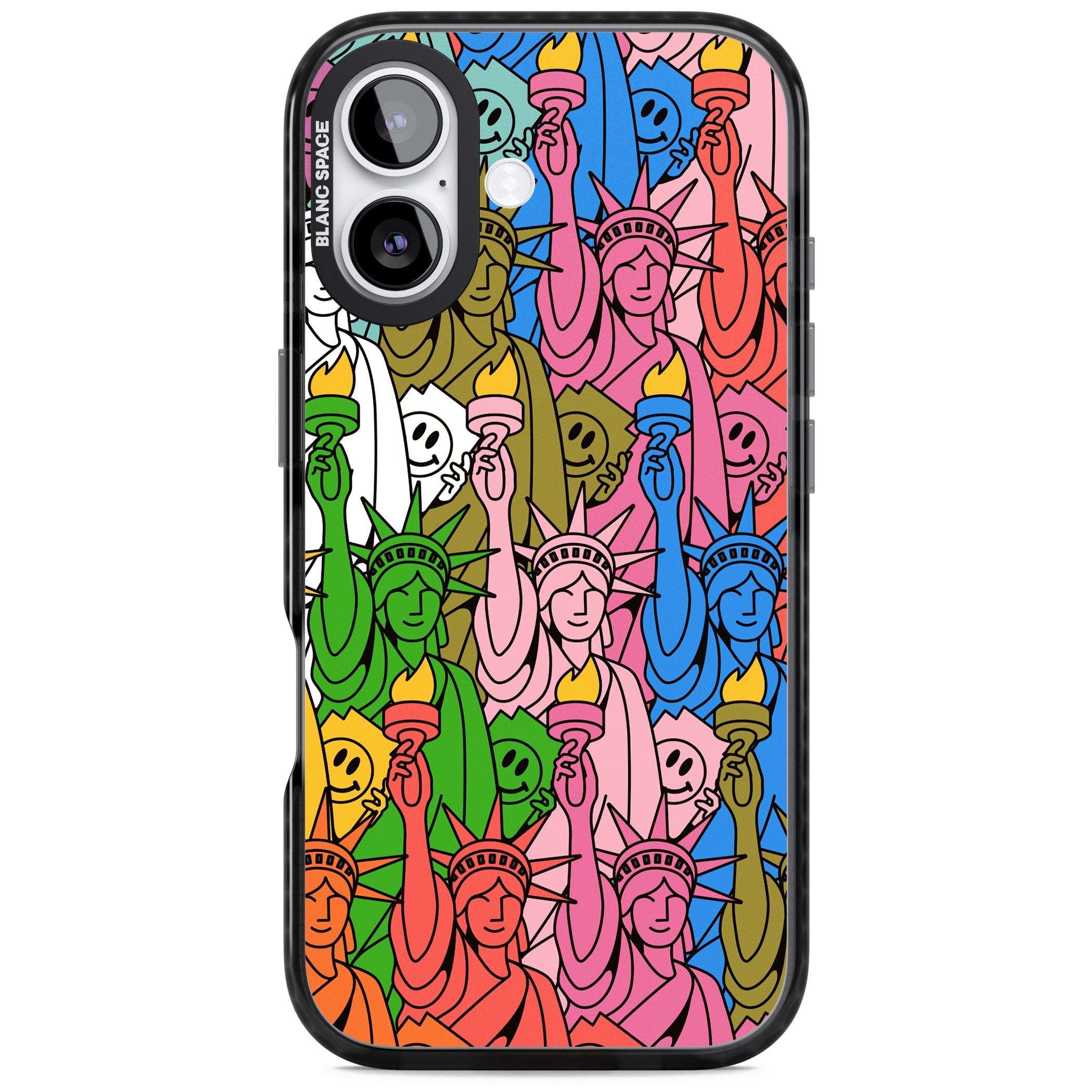 Multicolour Liberty Pattern iPhone 17 Impact Black Phone Case
