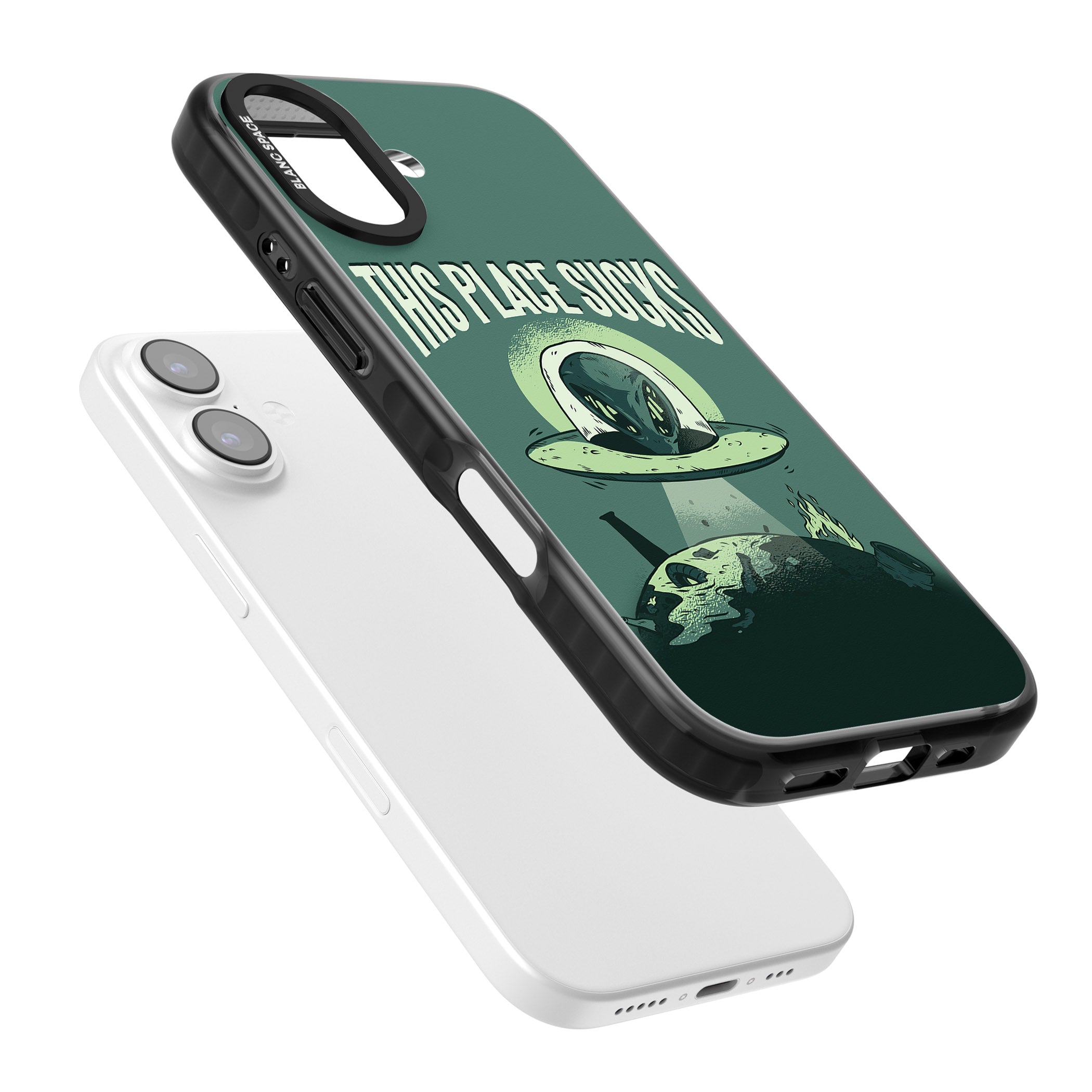 Earth Sucks iPhone 17 Impact Black Phone Case Colours