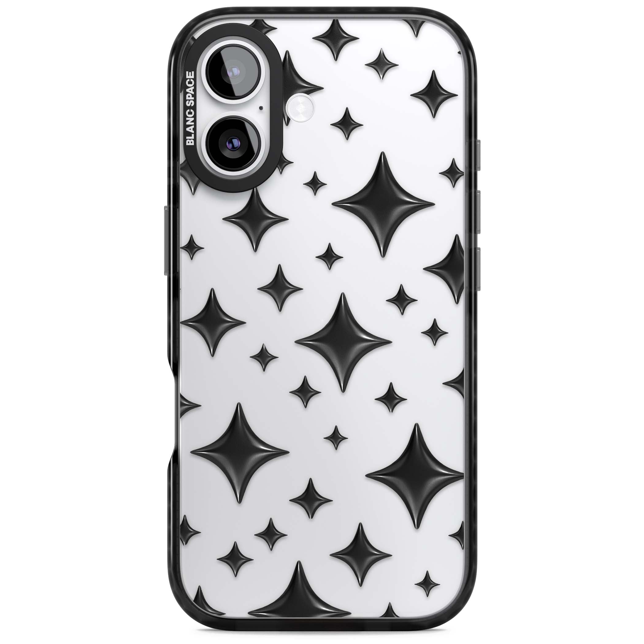 Black Puff Sparkle Pattern