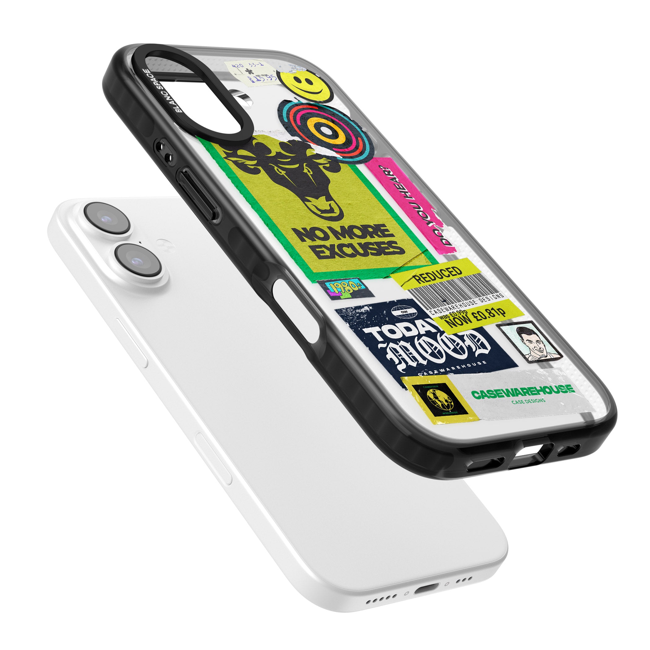 No More Excuses Sticker Mix iPhone 17 Impact Black Phone Case Colours