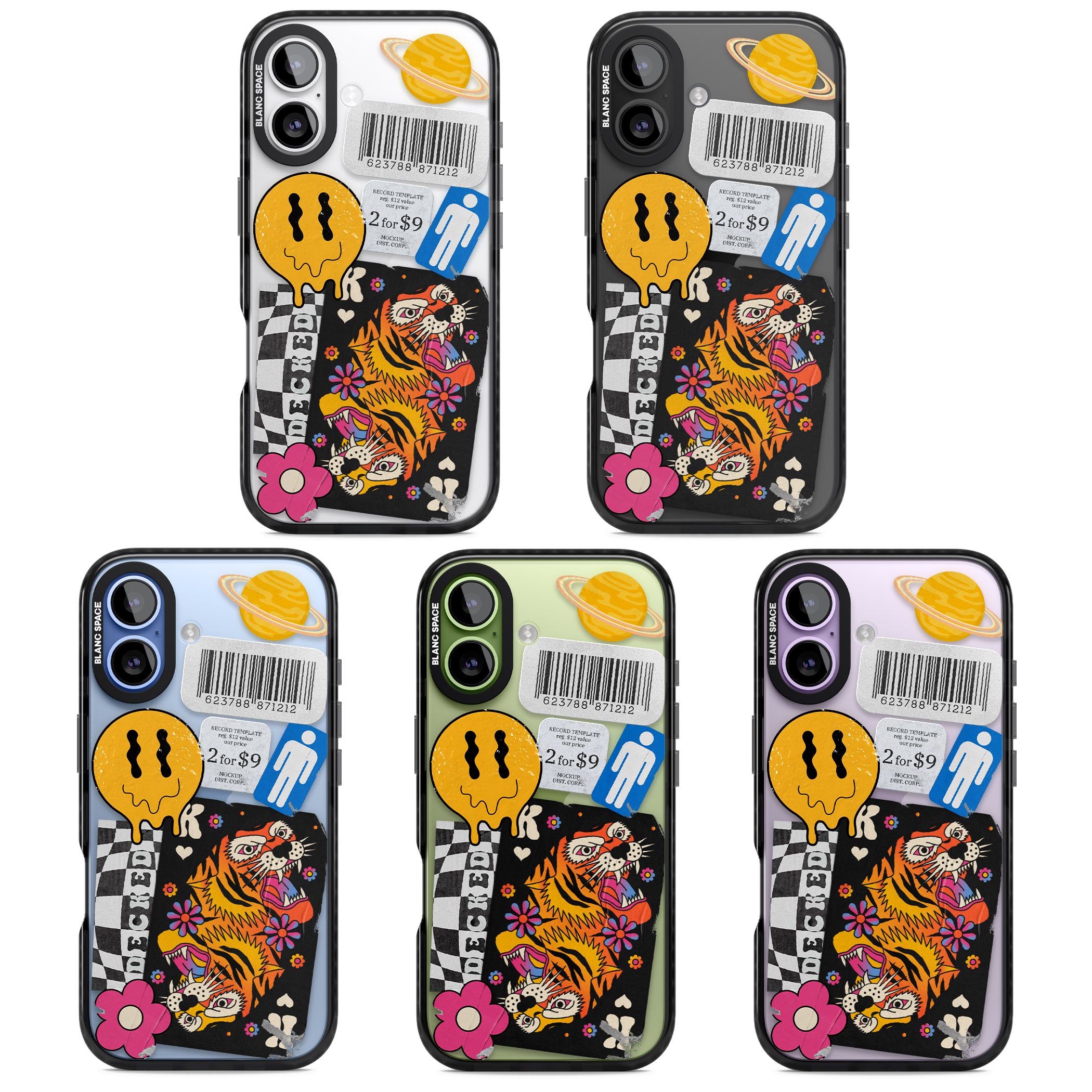 Electric Vibes iPhone 17 Impact Black Phone Case APT Impact Protection