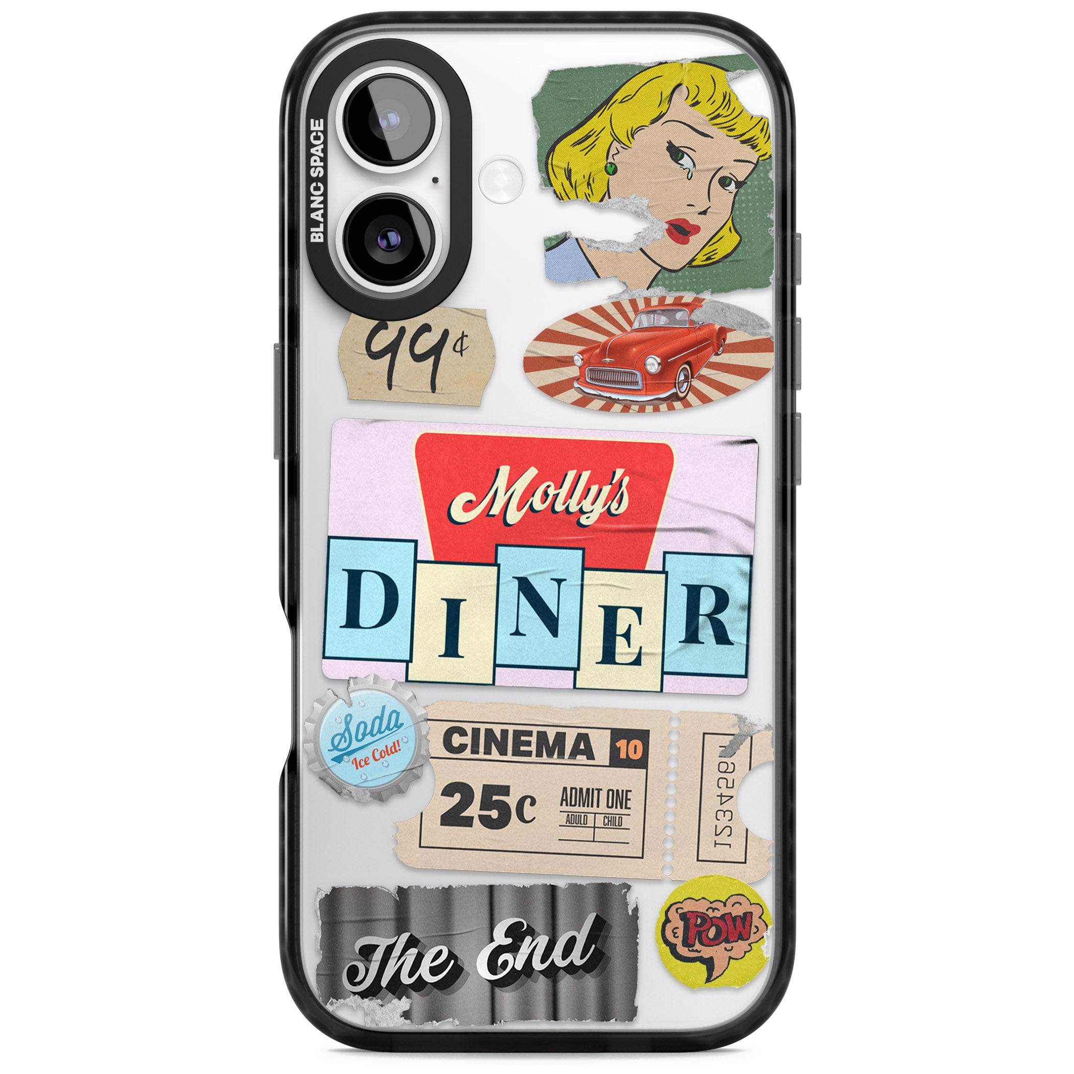 Nifty Fifties Swing iPhone 17 Impact Black Phone Case