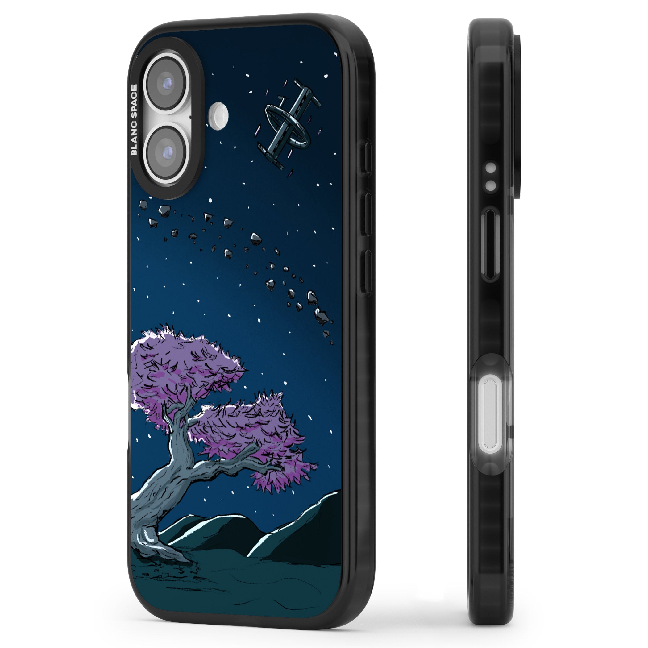 Orbit iPhone 17 Impact Black Phone Case Side Profile