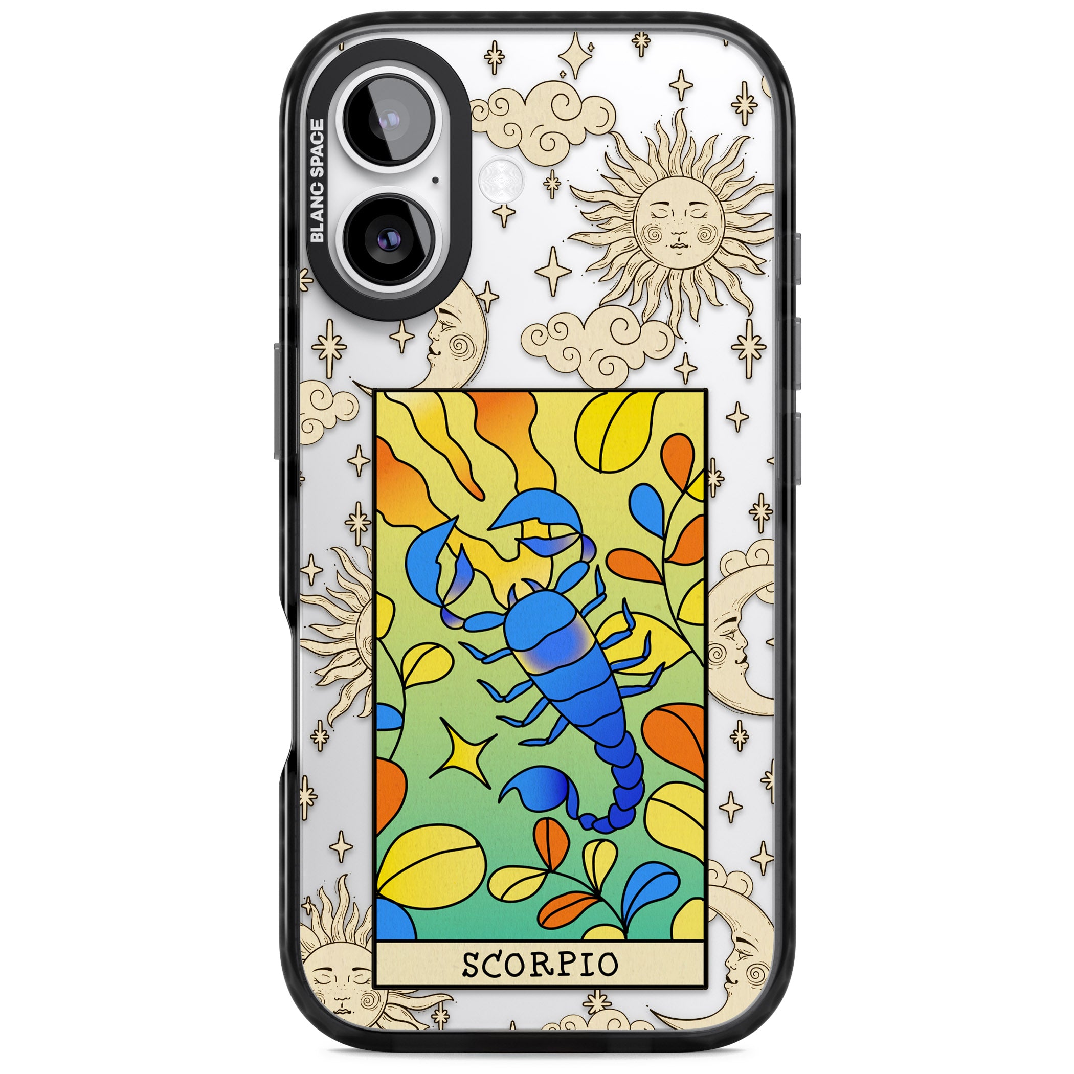 Celestial Zodiac Scorpio iPhone 17 Impact Black Phone Case