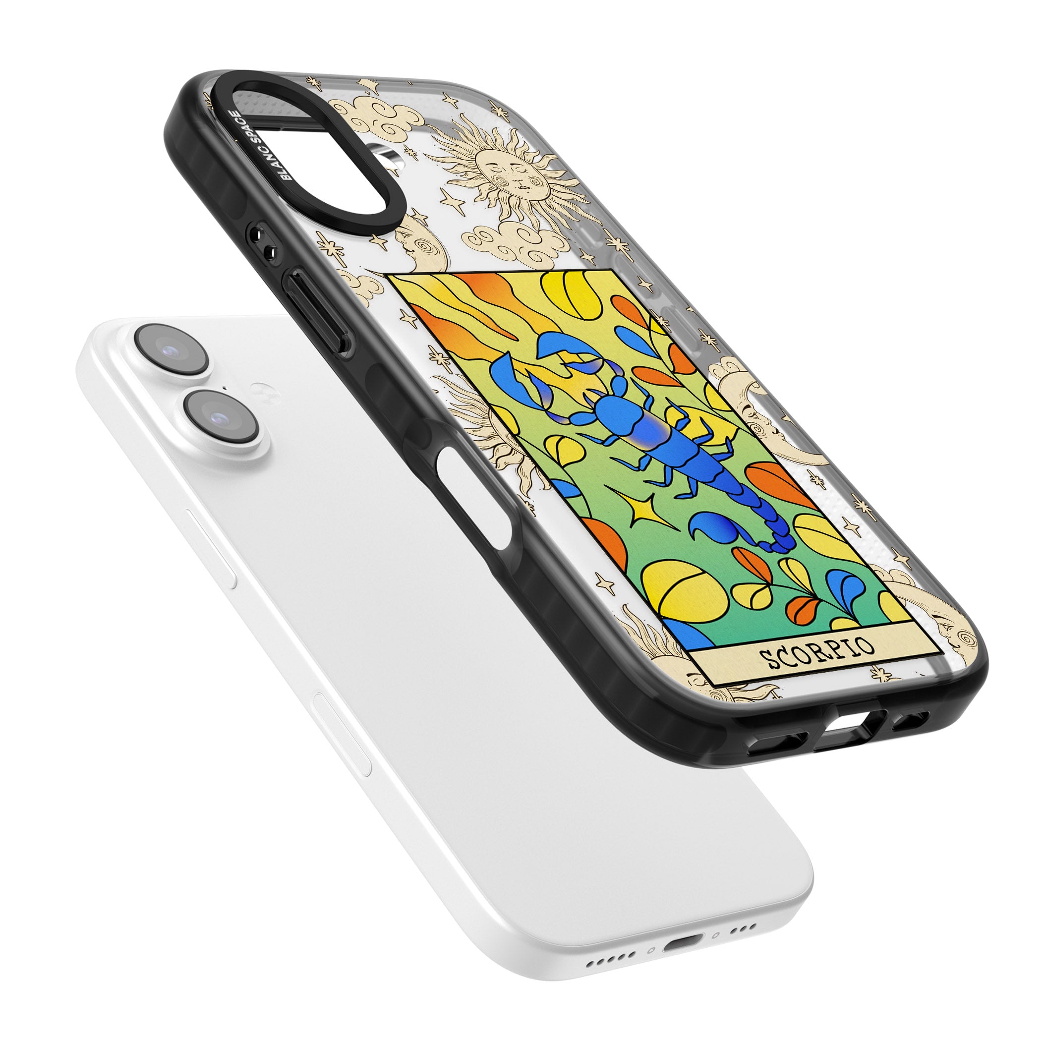 Celestial Zodiac Scorpio iPhone 17 Impact Black Phone Case Colours