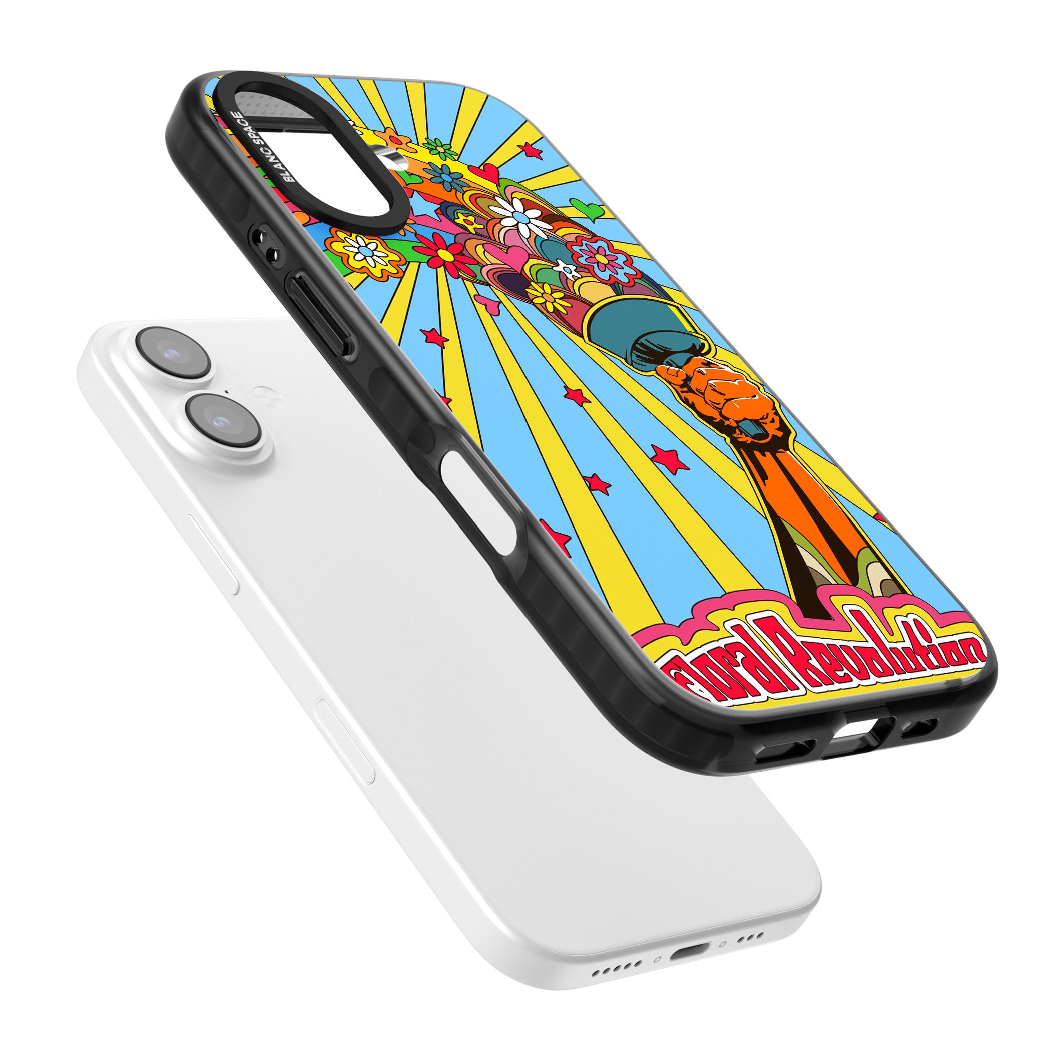 Floral Revolution iPhone 17 Impact Black Phone Case Colours