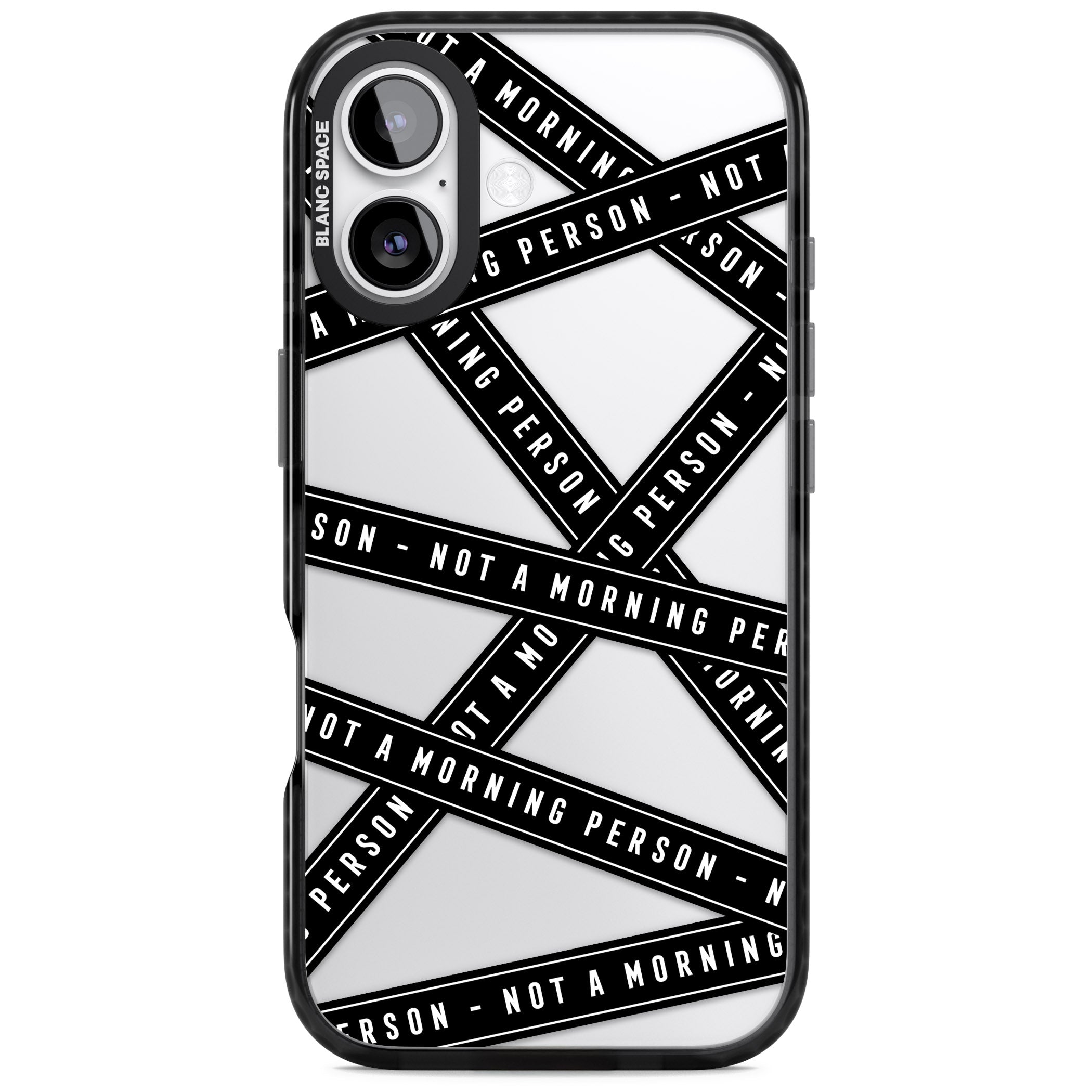 Not A Morning Person iPhone 17 Impact Black Phone Case