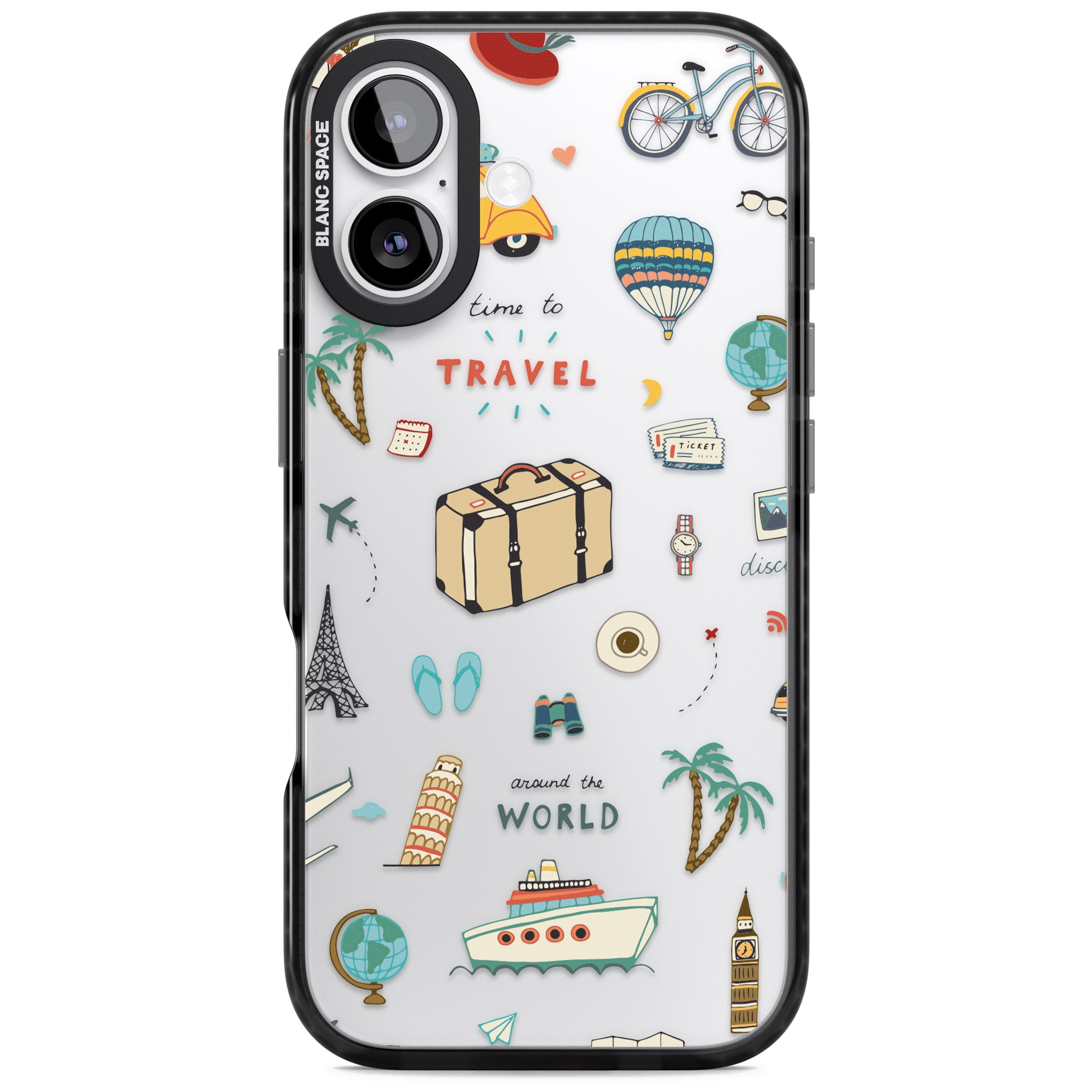 Cute Travel Pattern Transparent