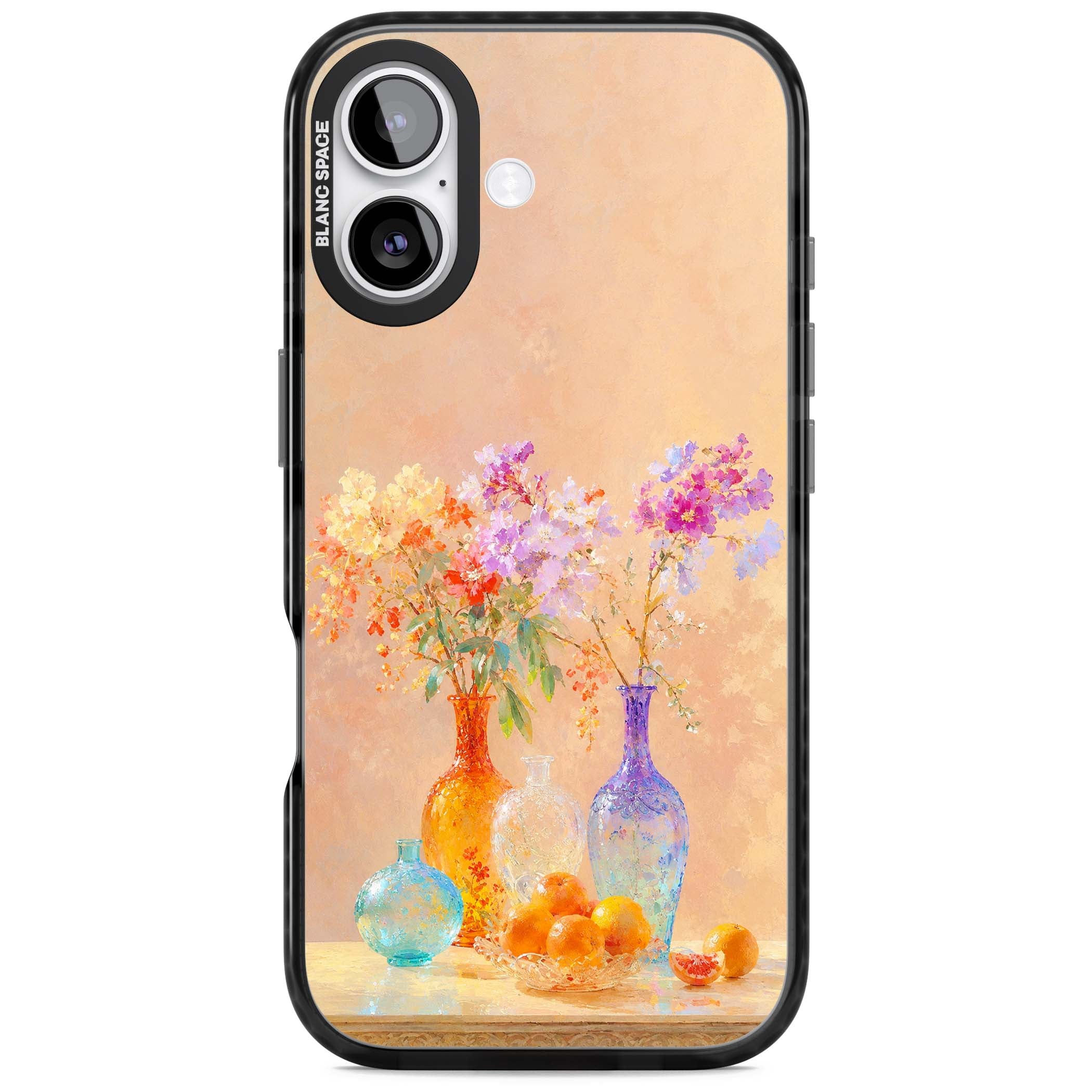 Peach Glass art iPhone case | Clear Impact case for iPhone 17