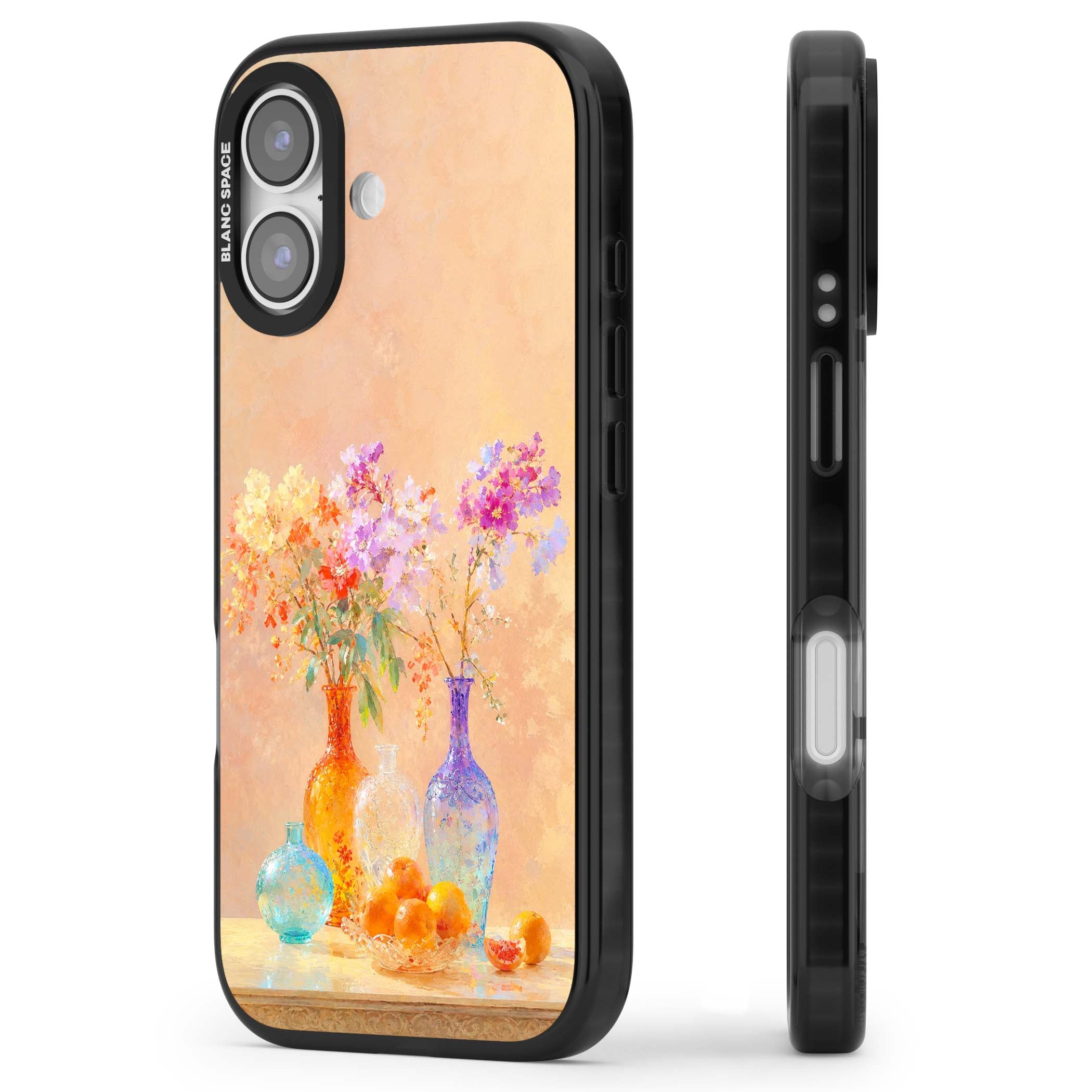 Peach Glass art iPhone case | Clear Impact case for iPhone 17