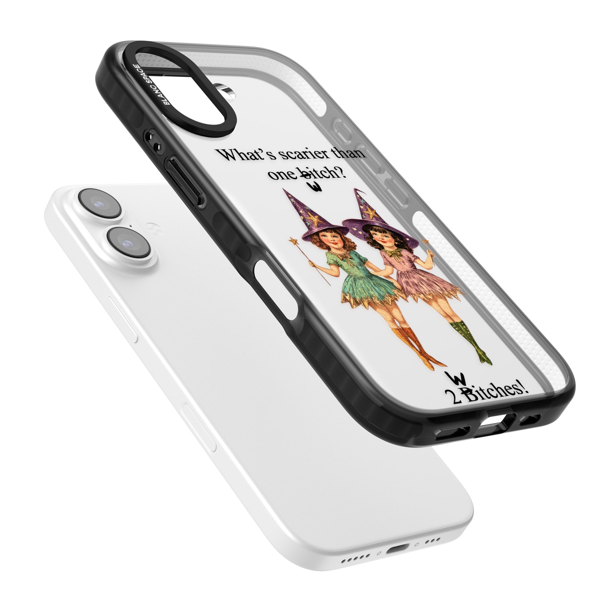 Two Witches iPhone 17 Impact Black Phone Case Colours