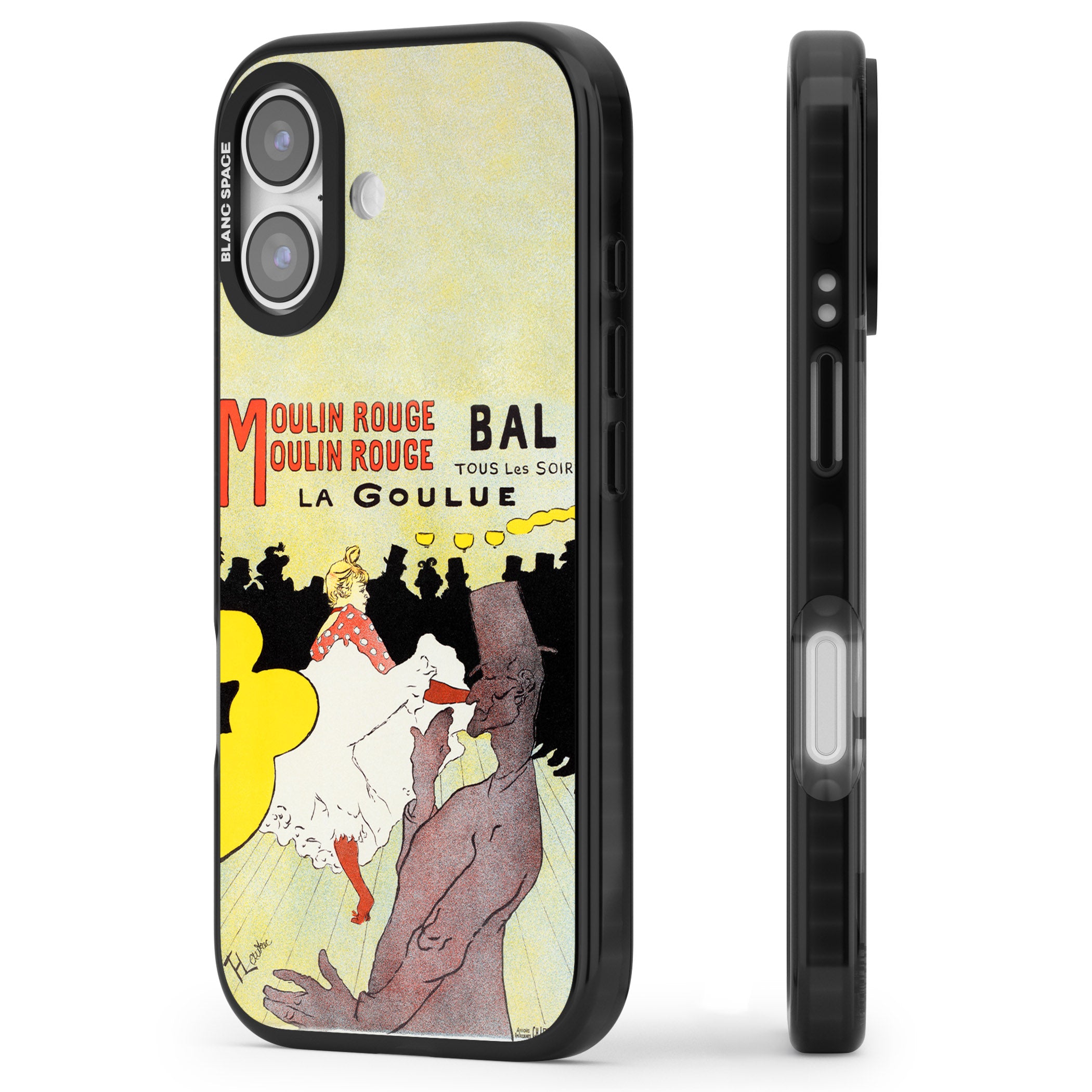 Moulin Rouge Poster iPhone 17 Impact Black Phone Case Side Profile