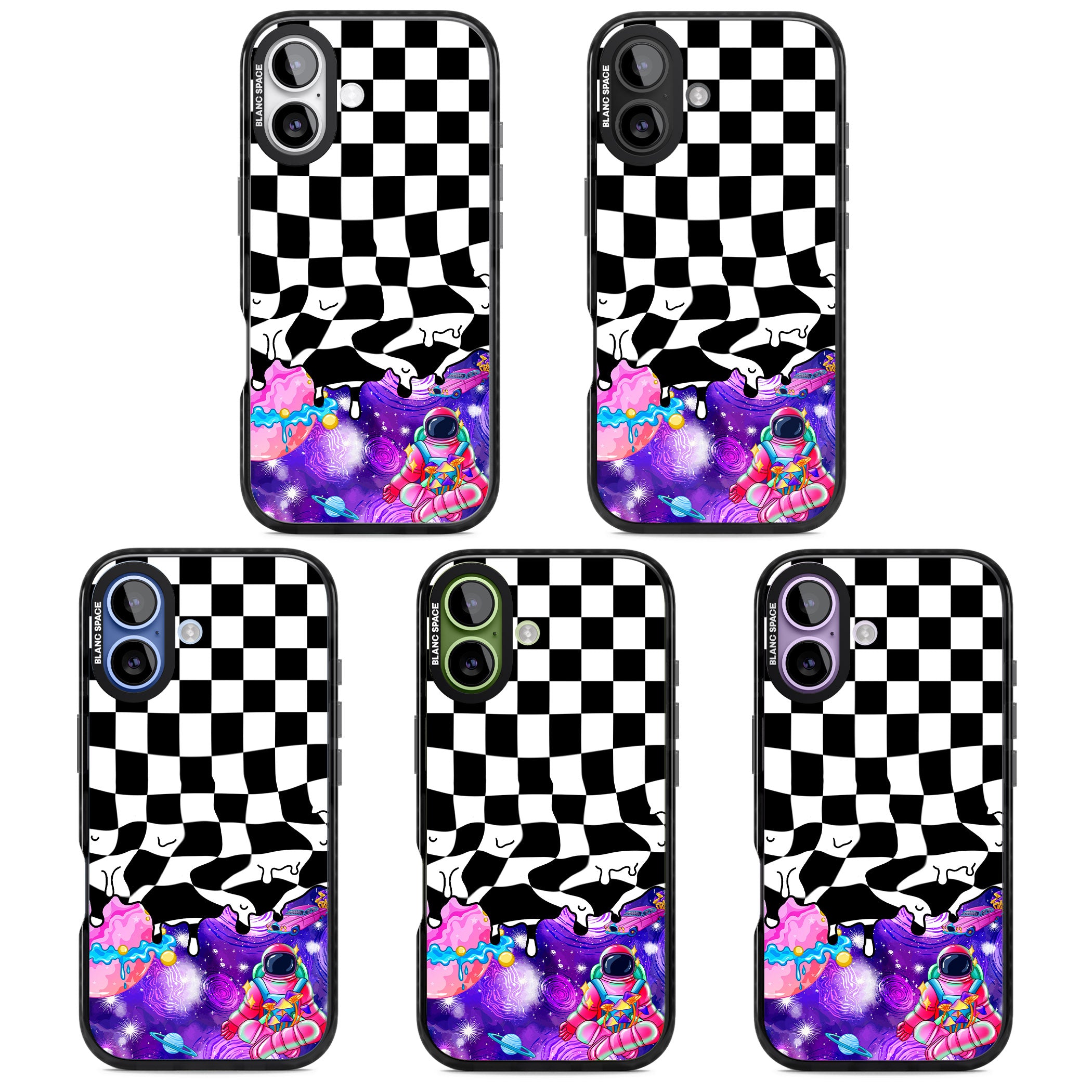 Washed Out iPhone 17 Impact Black Phone Case APT Impact Protection