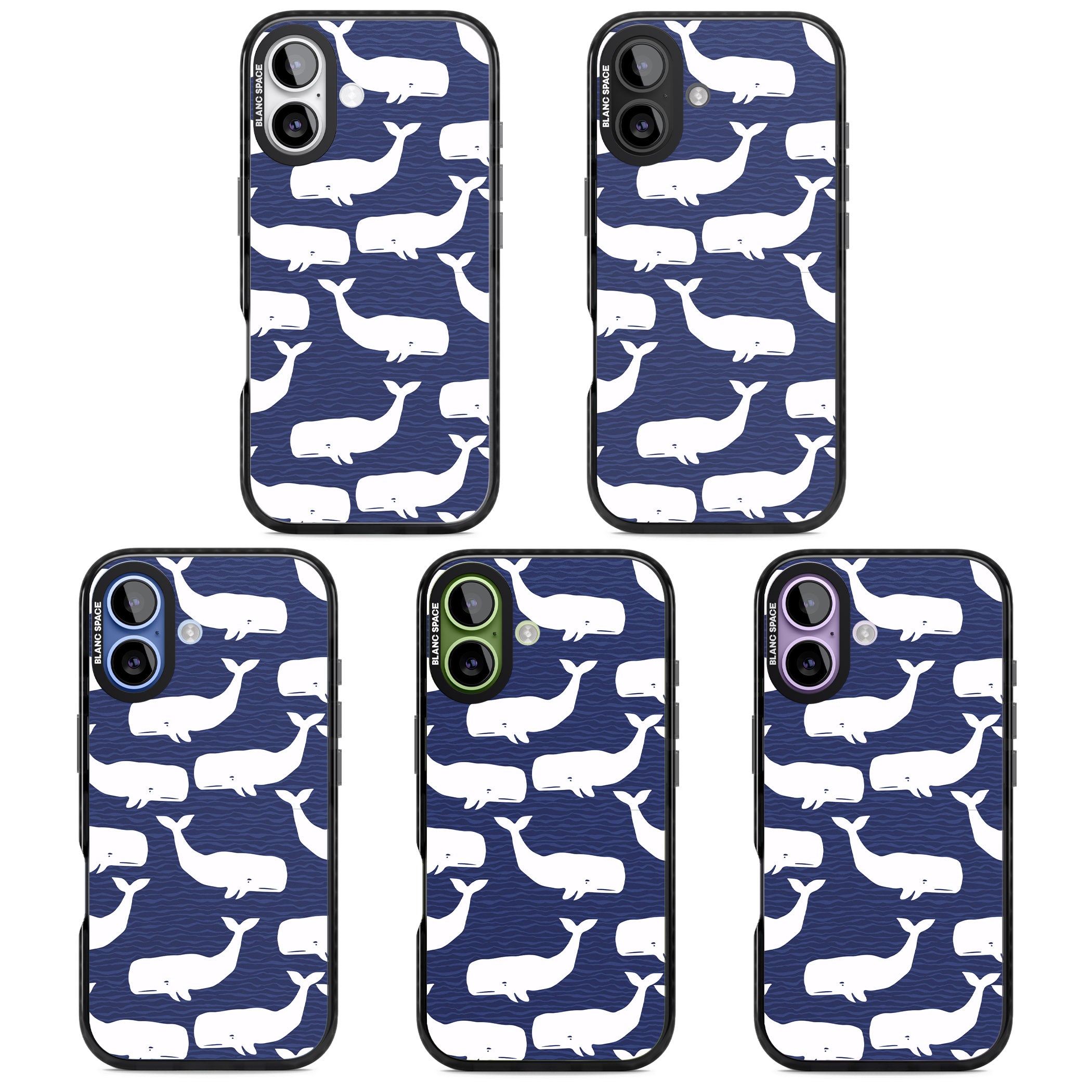 Whale Dreams iPhone 17 Impact Black Phone Case APT Impact Protection