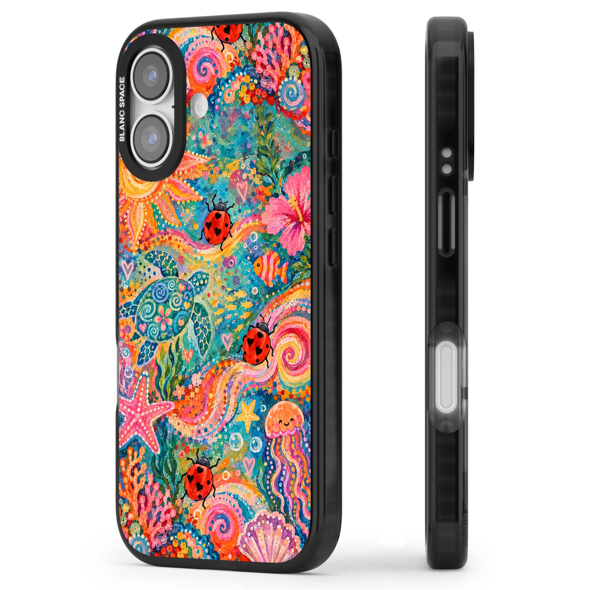 Coral Whimsy for her iPhone case | Clear Impact case for iPhone 17
