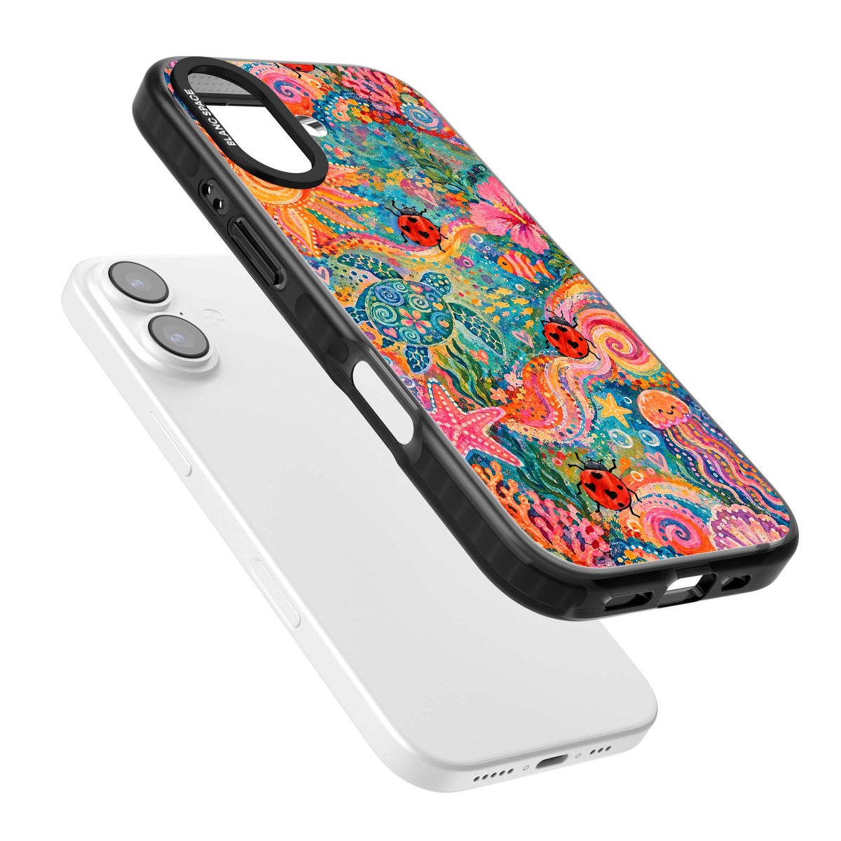 Coral Whimsy for her iPhone case | Clear Impact case for iPhone 17
