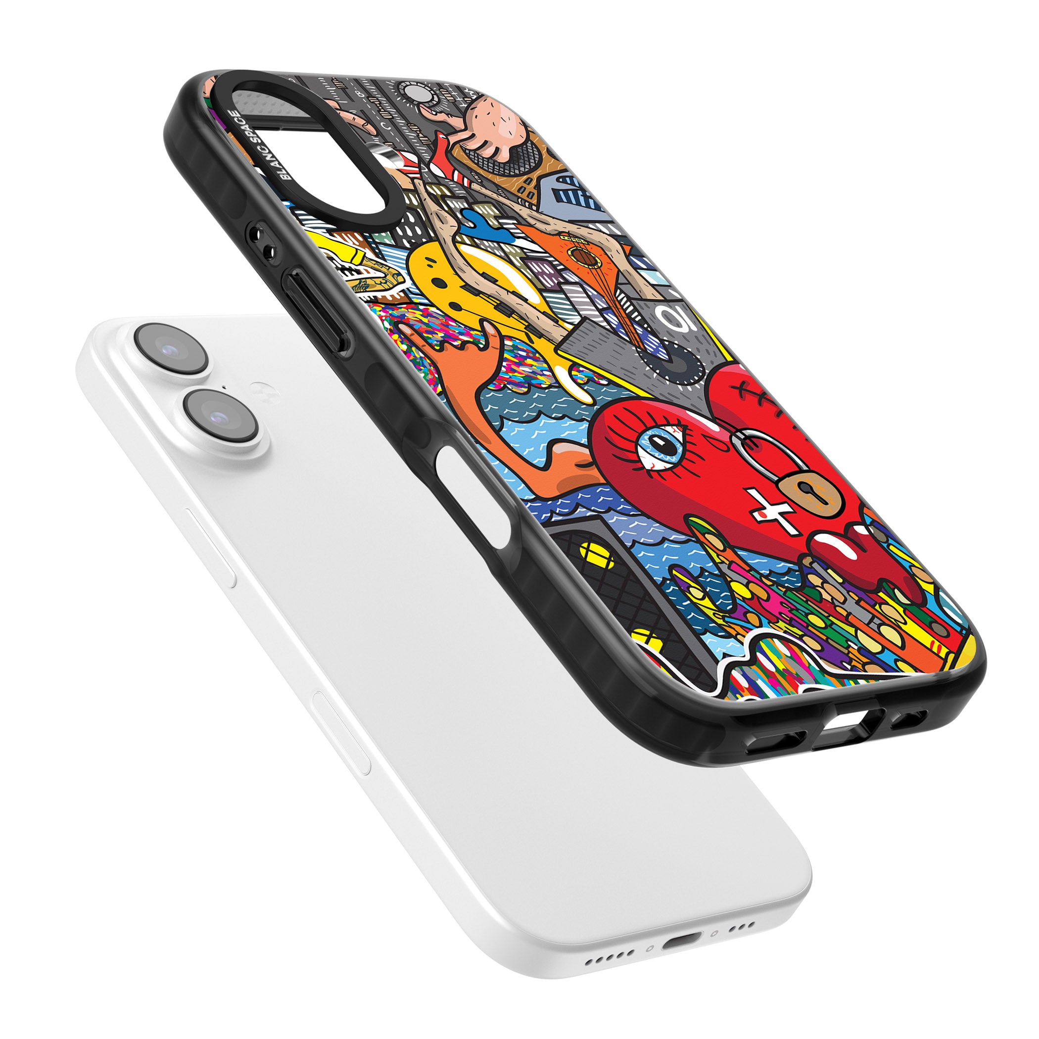 Crowd Tsunami iPhone 17 Impact Black Phone Case Colours