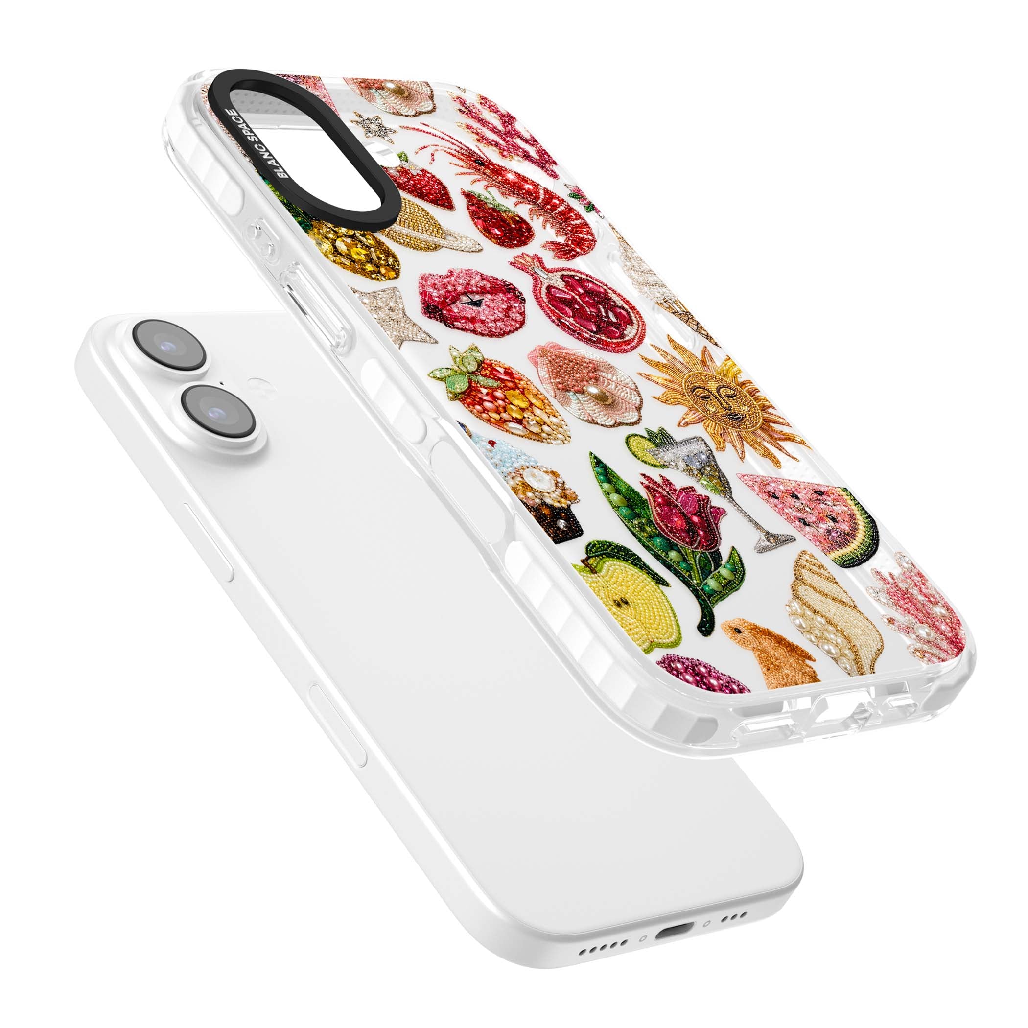 Beaded Riviera coquette iPhone case | Black Impact case for iPhone 17