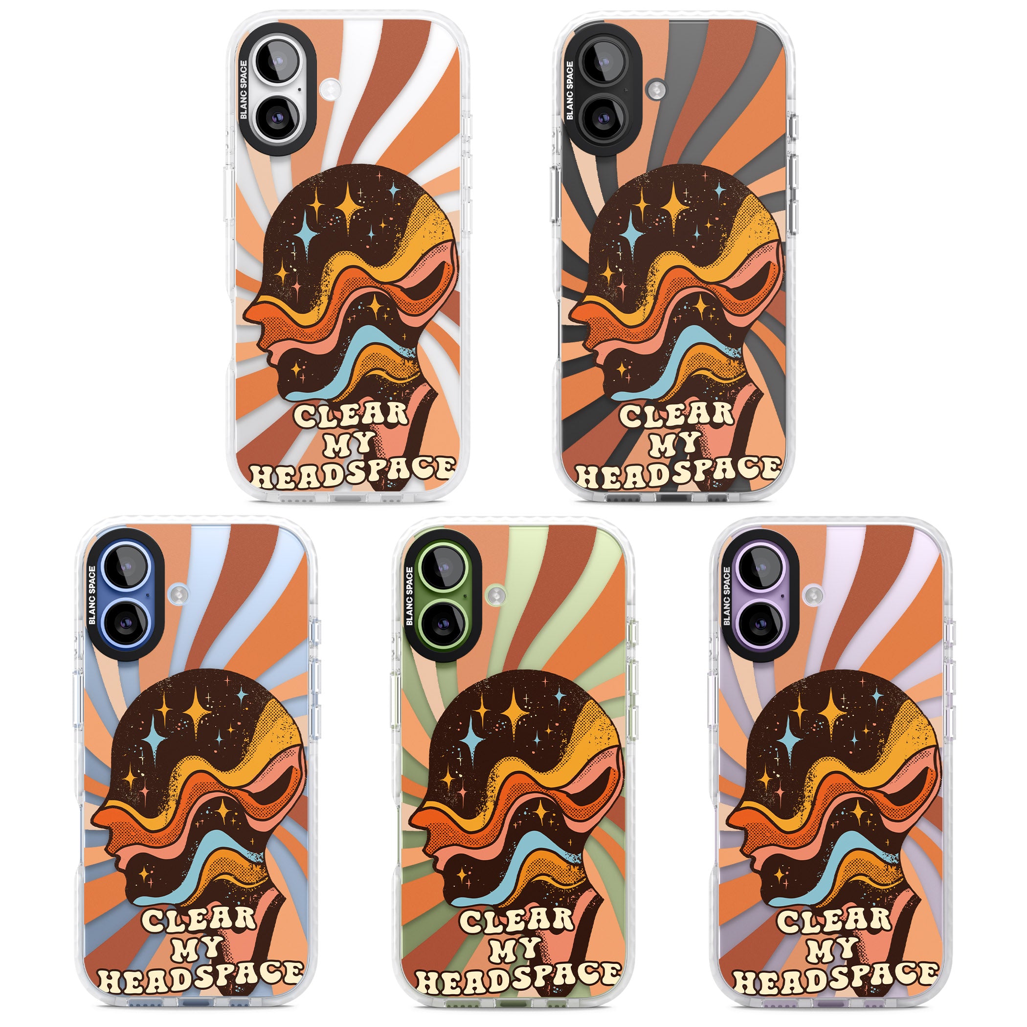 Clear My Headspace iPhone 17 Impact Clear Phone Case APT Impact Protection