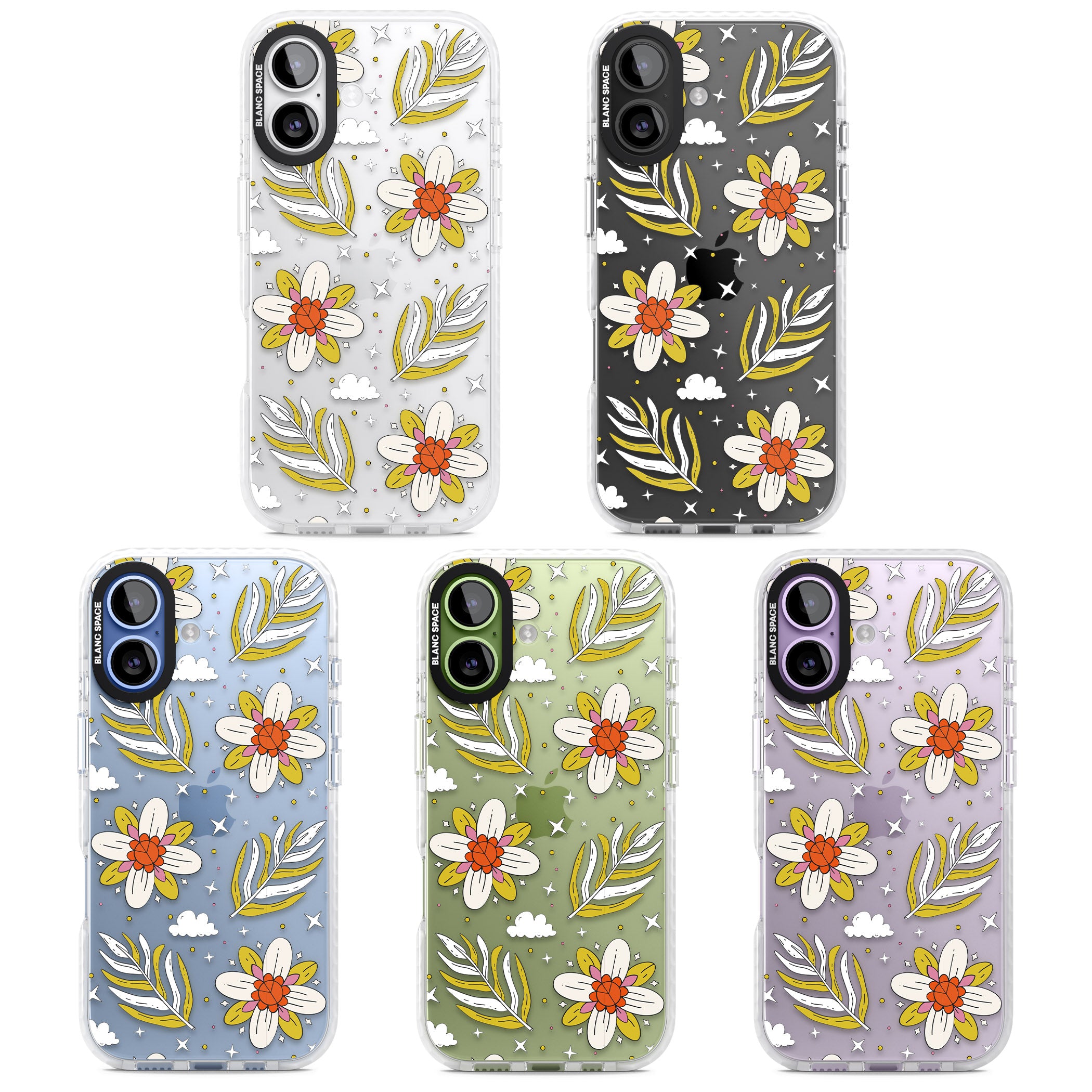 Boho Celestial Floral Dream iPhone 17 Impact Clear Phone Case APT Impact Protection