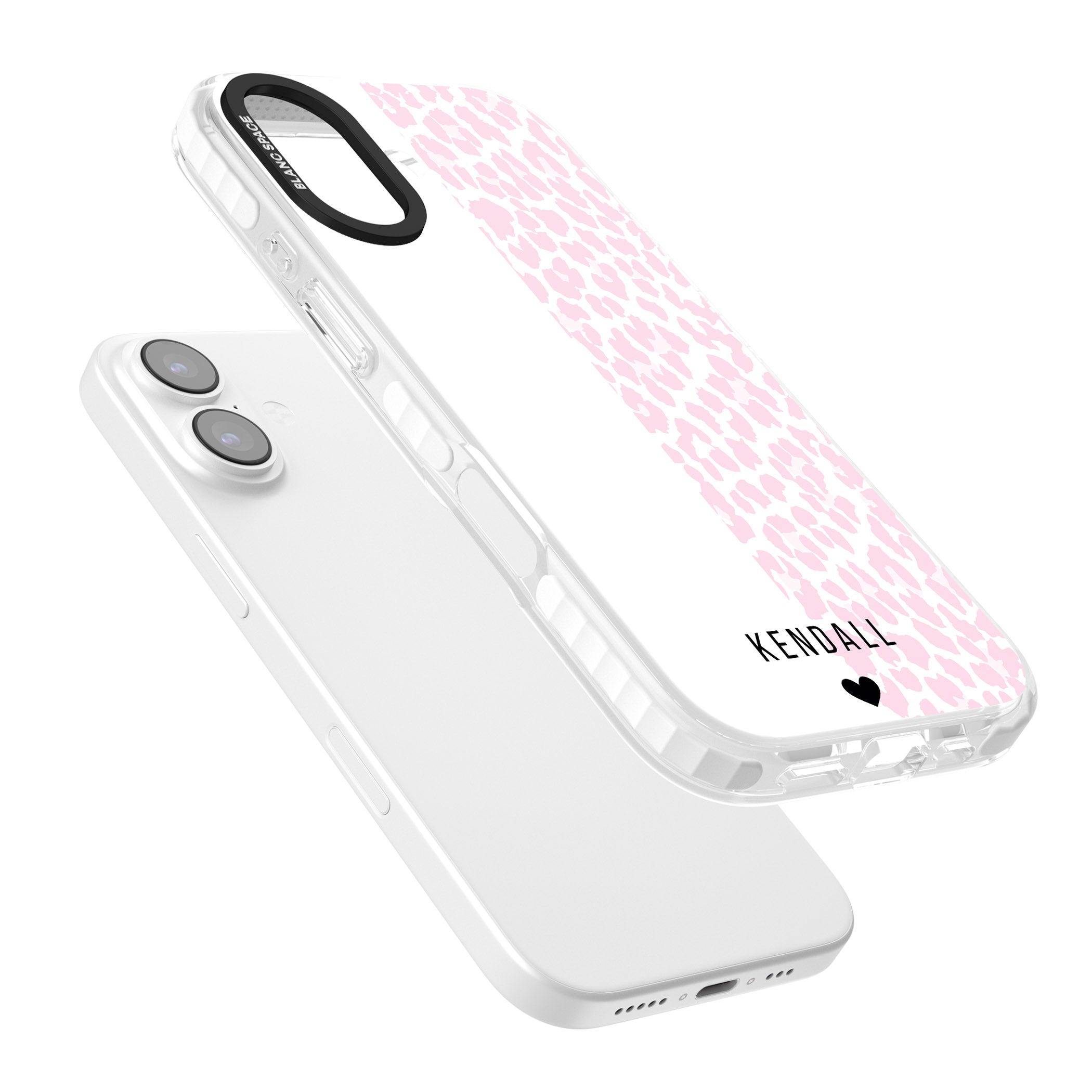 Personalised Pink Leopard iPhone 17 Impact Clear Phone Case Colours