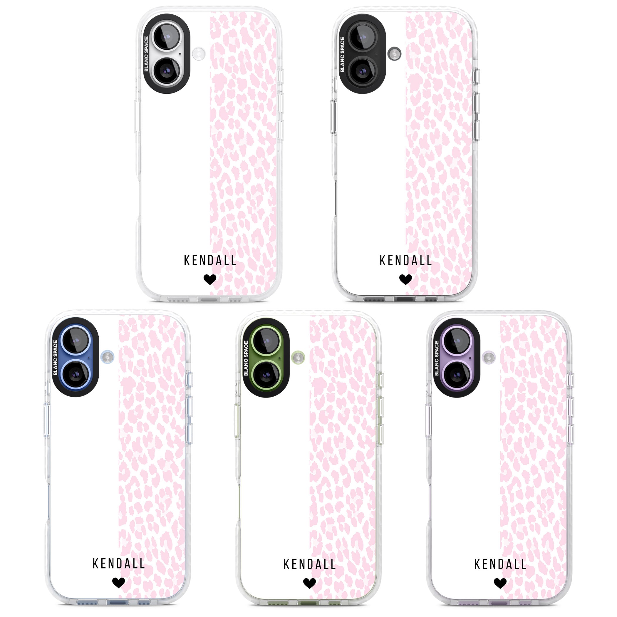 Personalised Pink Leopard iPhone 17 Impact Clear Phone Case APT Impact Protection