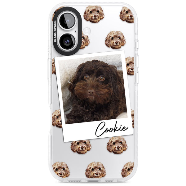 Personalised Brown Cockapoo Instant Camera Photo