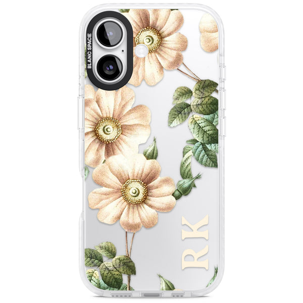 Personalised Vintage Floral Anemone