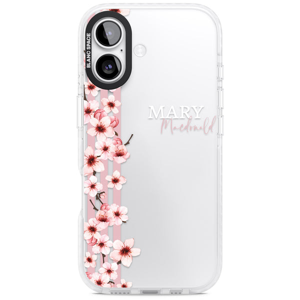 Personalised Cherry Blossom Stripe