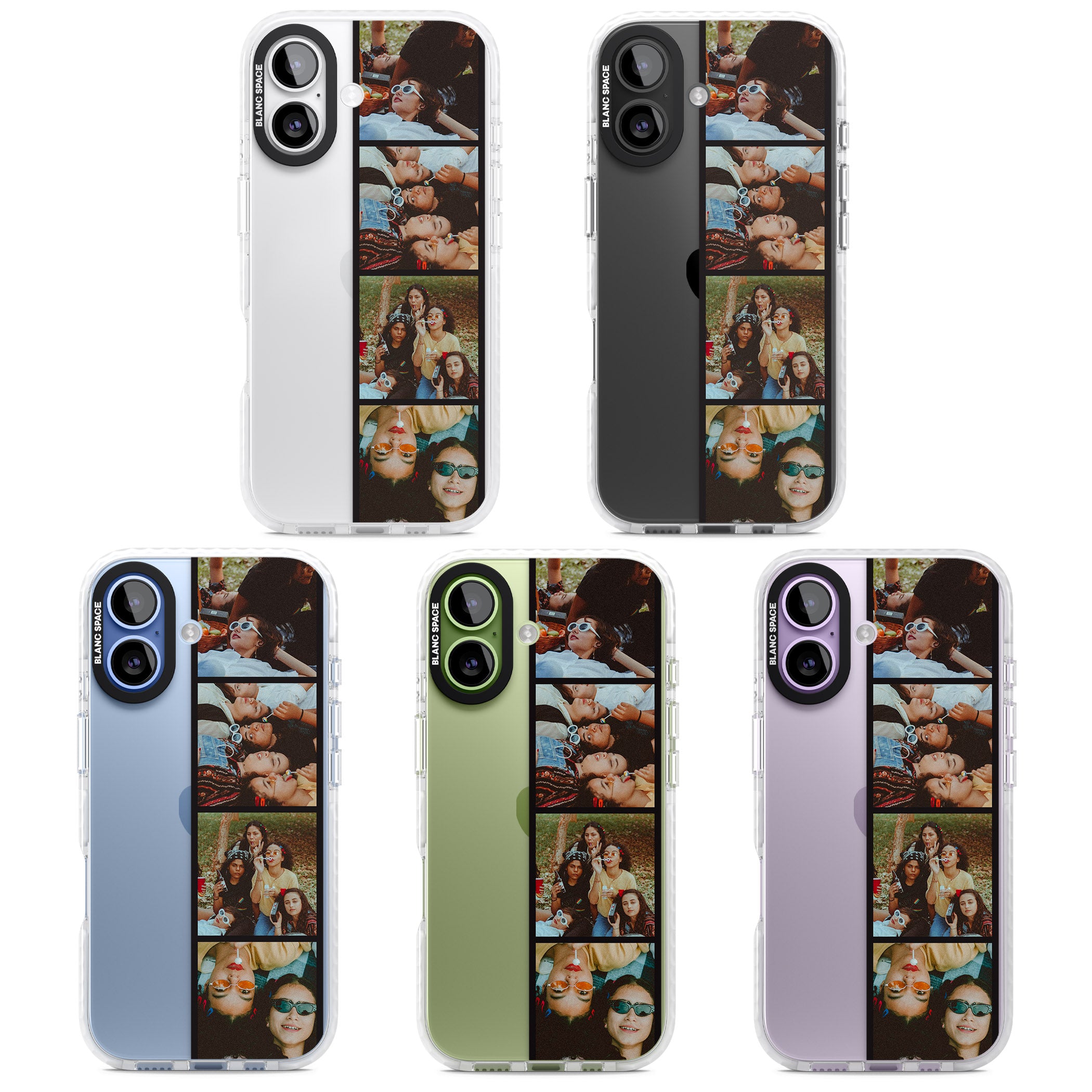 Personalised Photo Strip iPhone 17 Impact Clear Phone Case APT Impact Protection