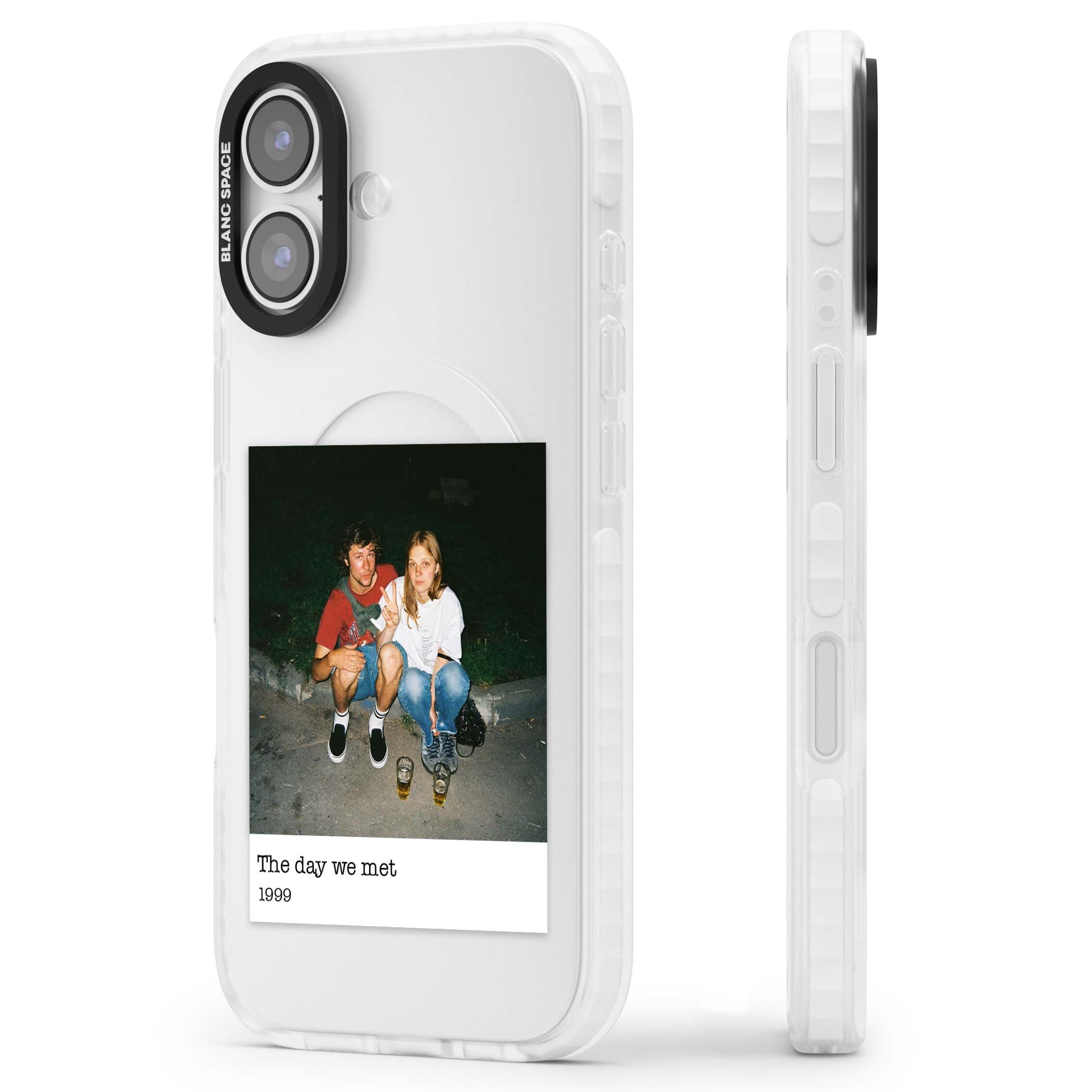 Photo Memory minimal iPhone case | Black Impact case for iPhone 17
