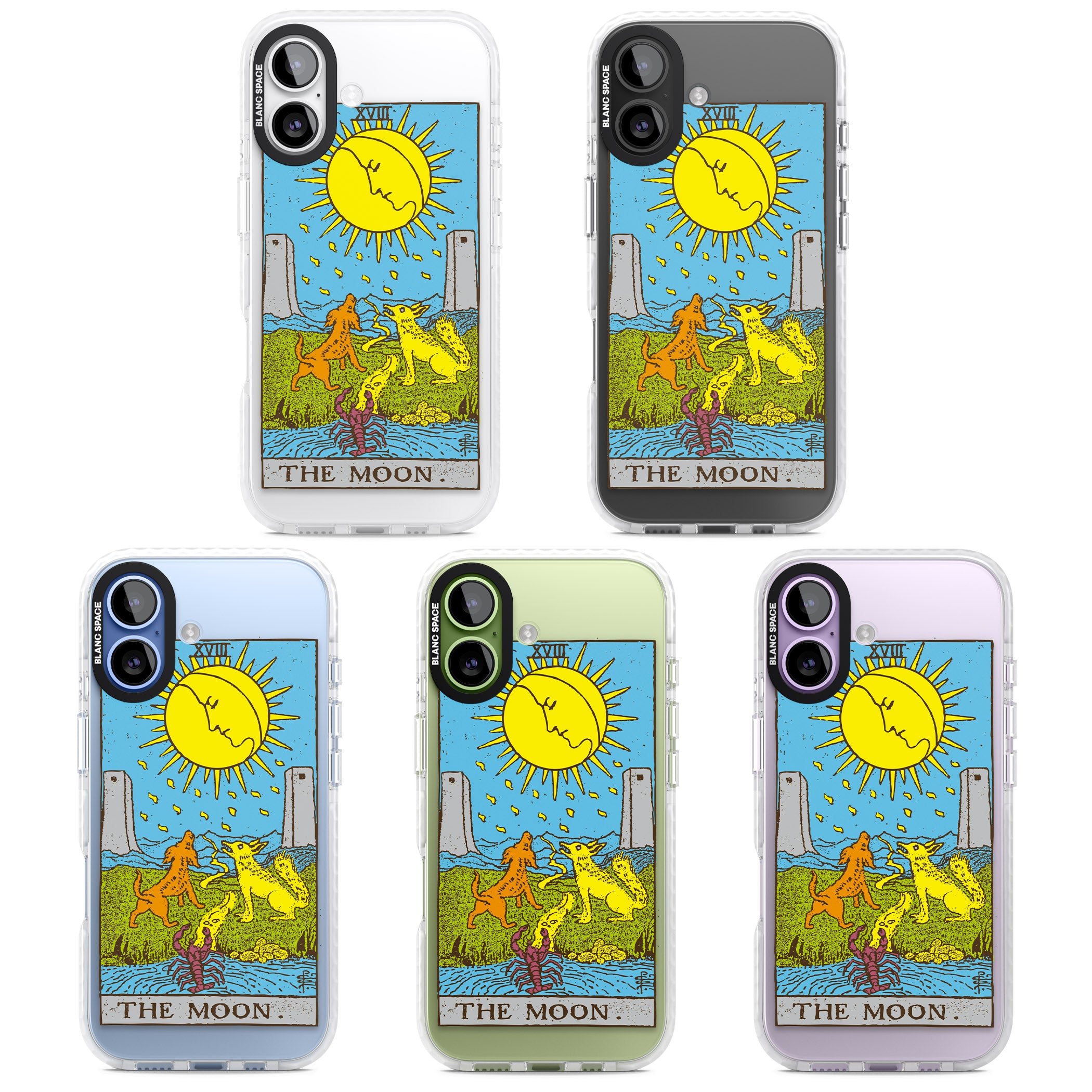 Personalised The Moon Tarot Card (Color) iPhone 17 Impact Clear Phone Case APT Impact Protection