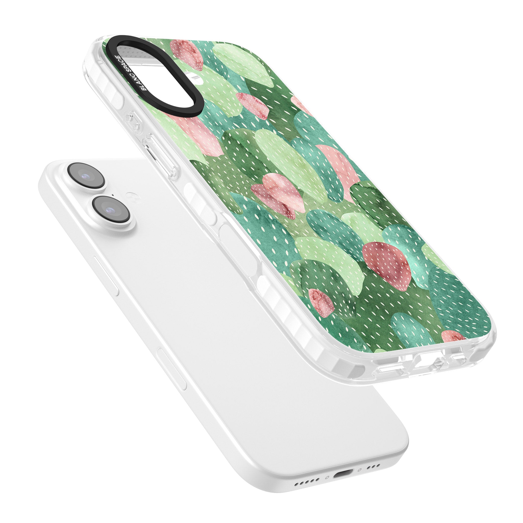 Cactus Charm iPhone 17 Impact Clear Phone Case Colours