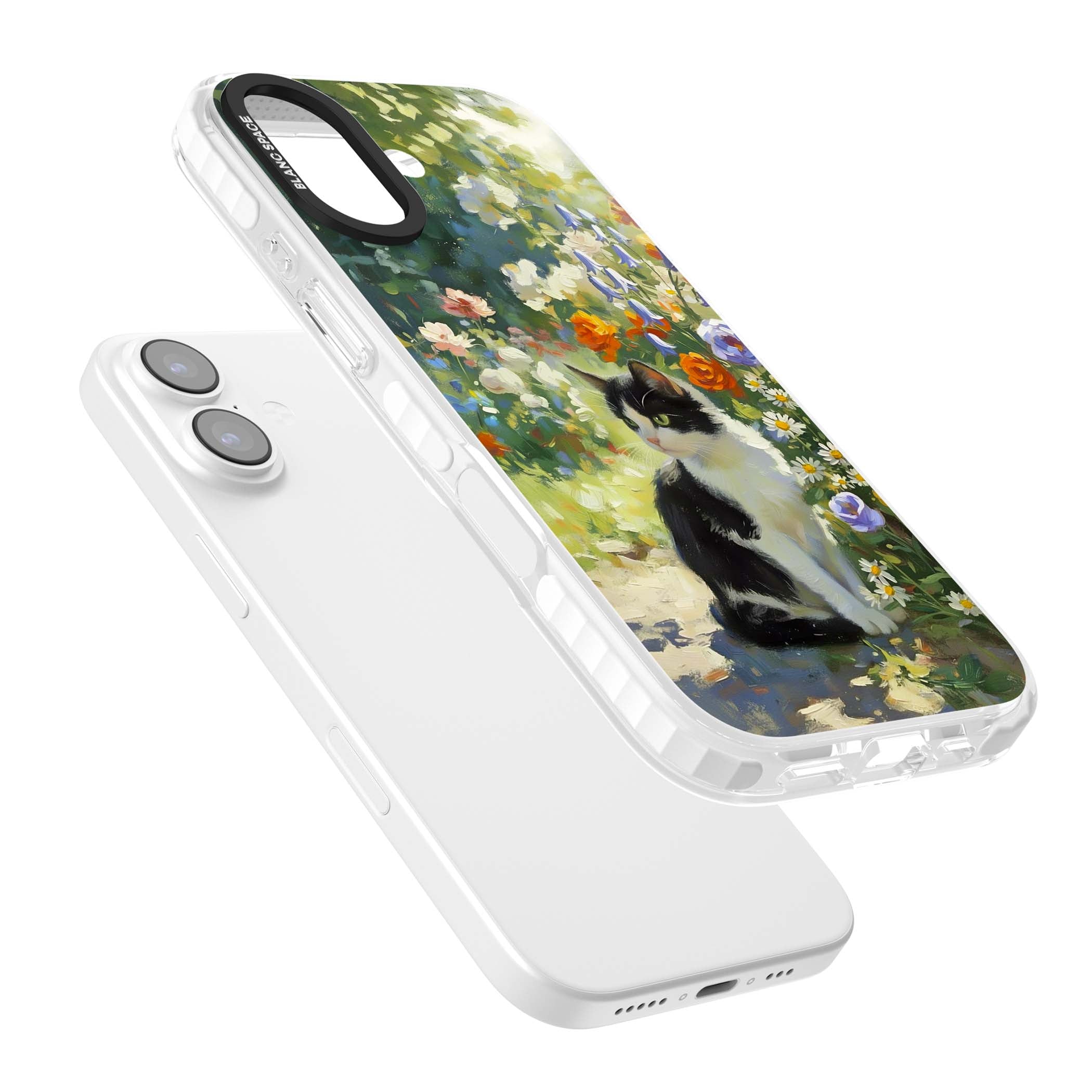 Cat In The Meadow for her iPhone case | Black Impact case for iPhone 17