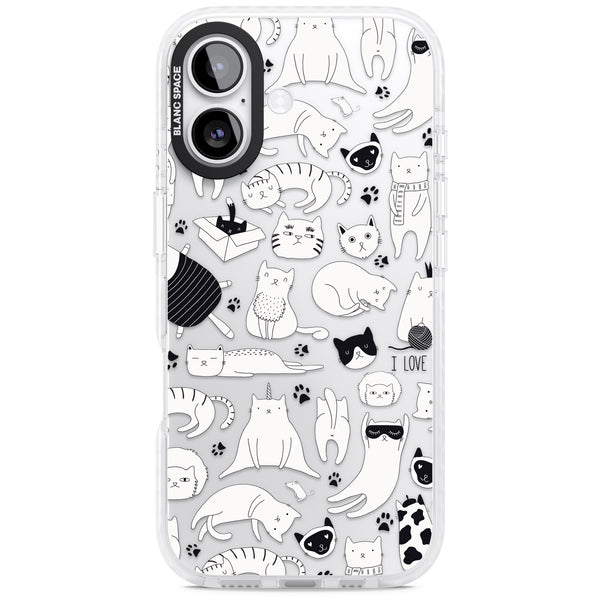 Cartoon Cats (Black & White)