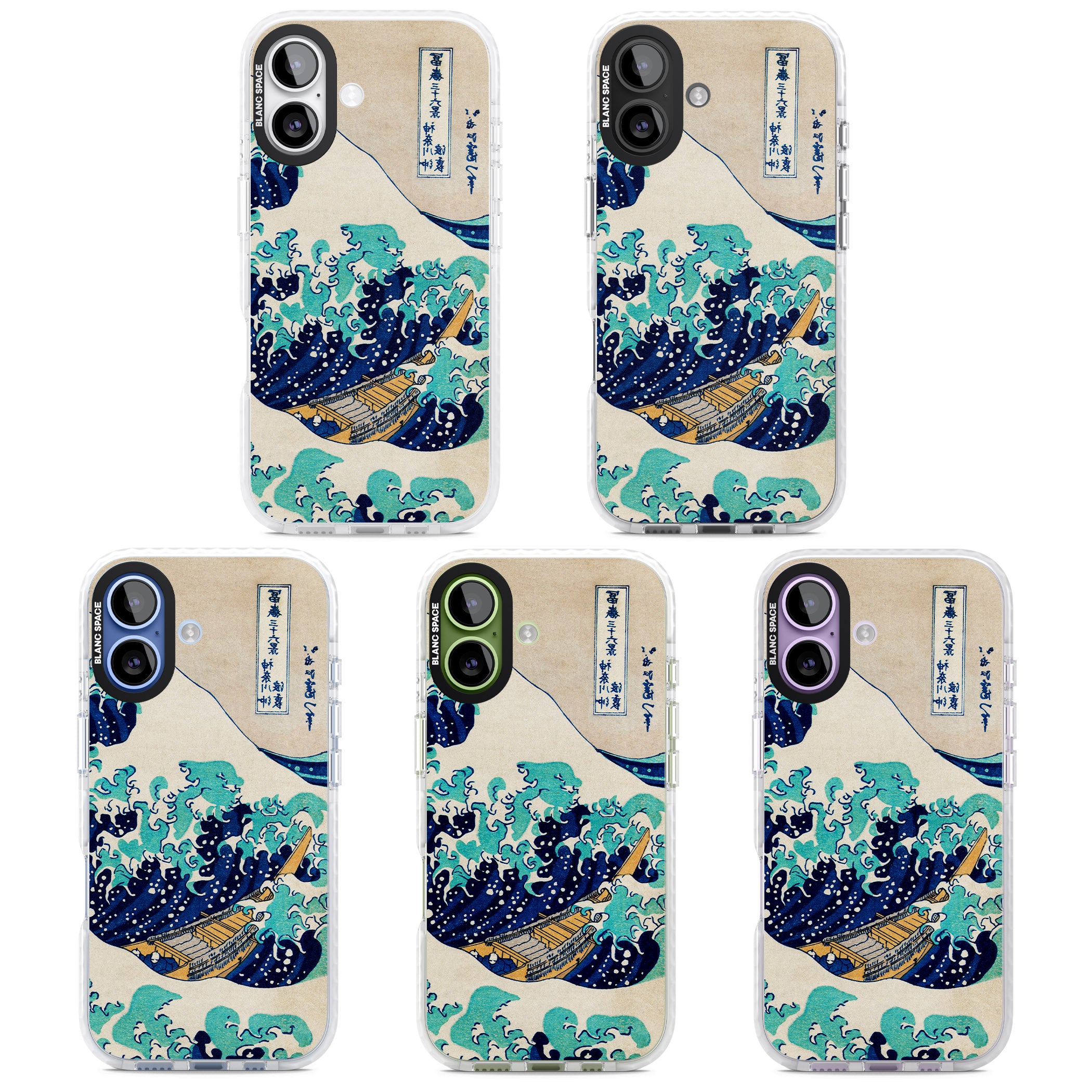 The Great Wave By Katsushika Hokusai iPhone 17 Impact Clear Phone Case APT Impact Protection