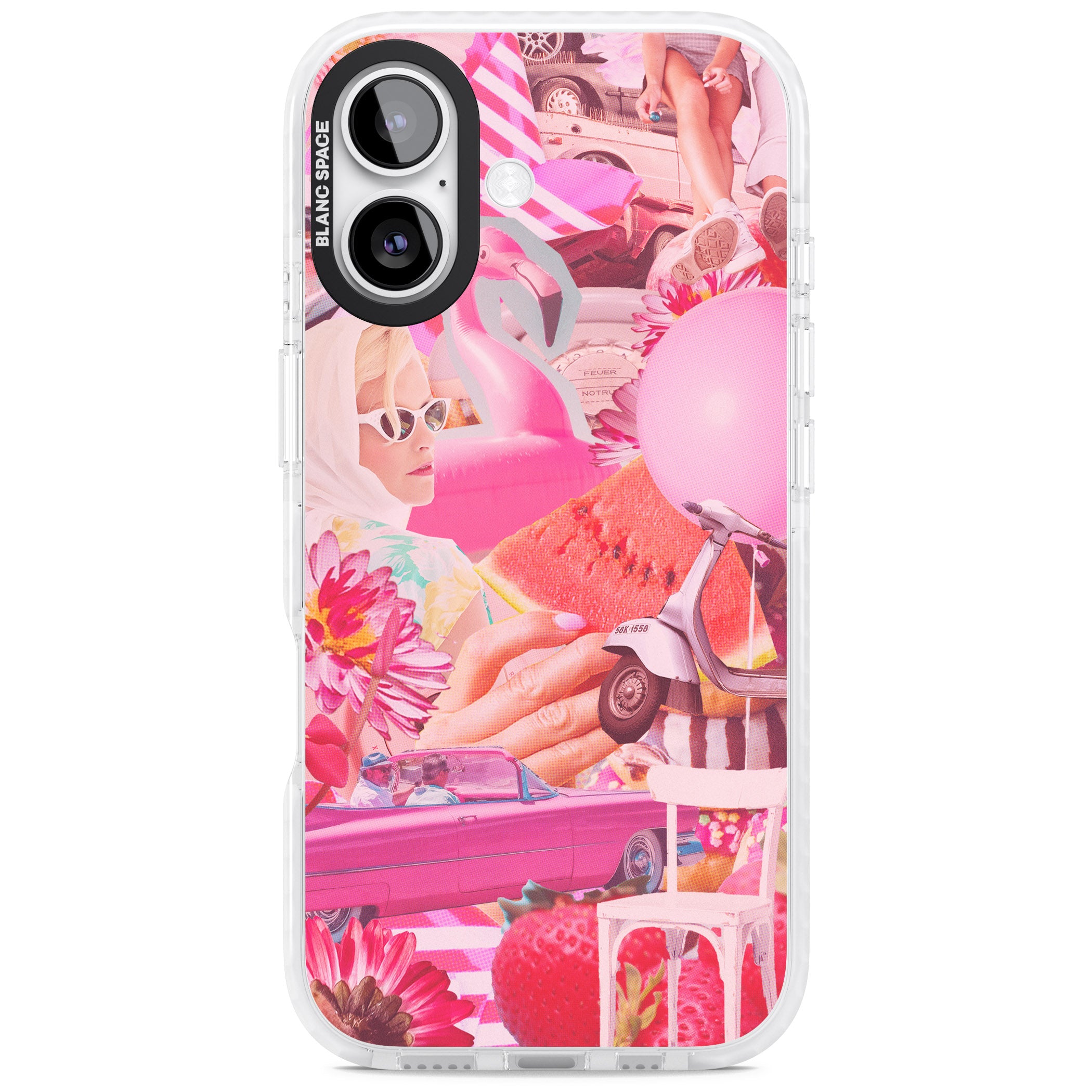 Retro Pink Glamour iPhone 17 Impact Clear Phone Case