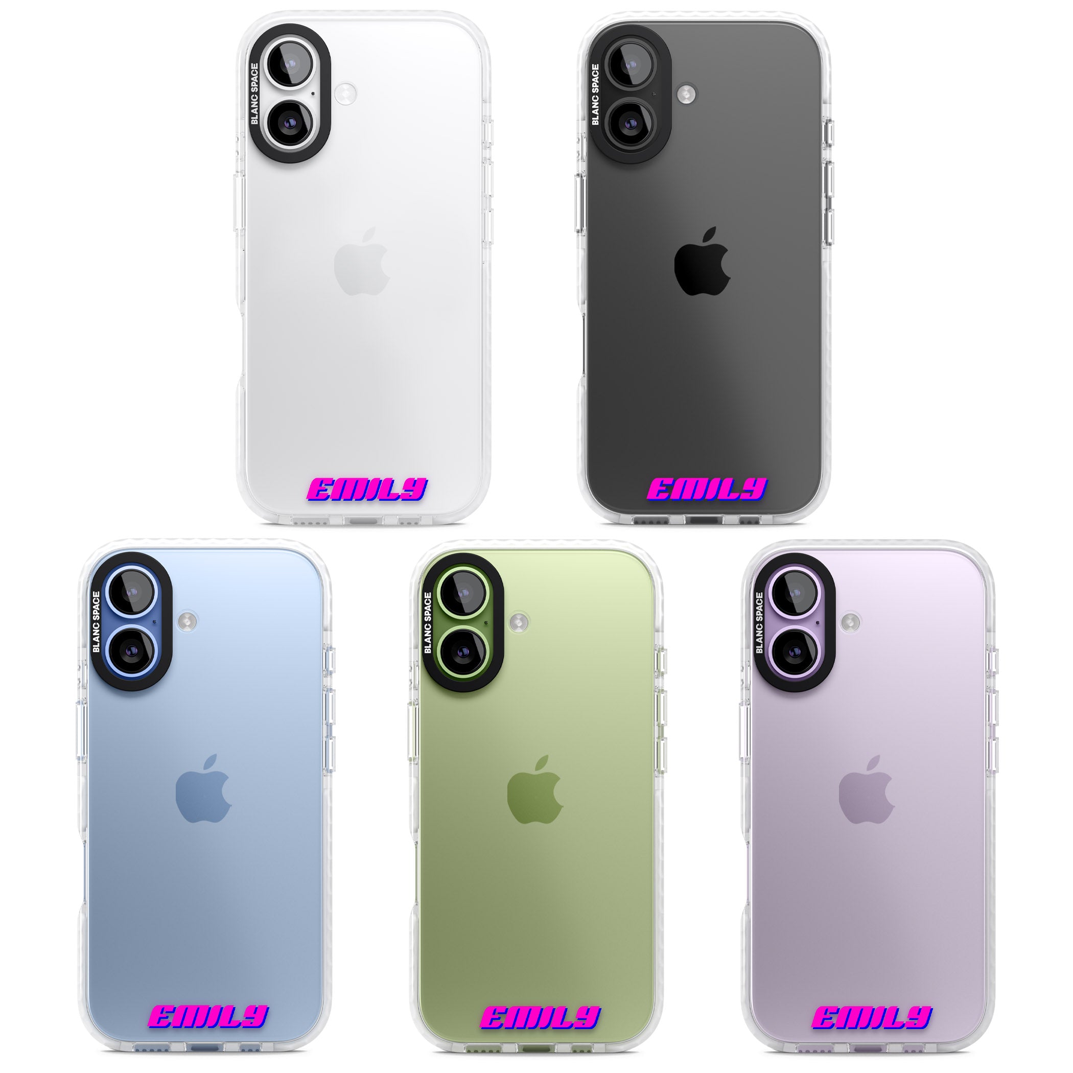 Personalised Cool Bottom Name iPhone 17 Impact Clear Phone Case APT Impact Protection